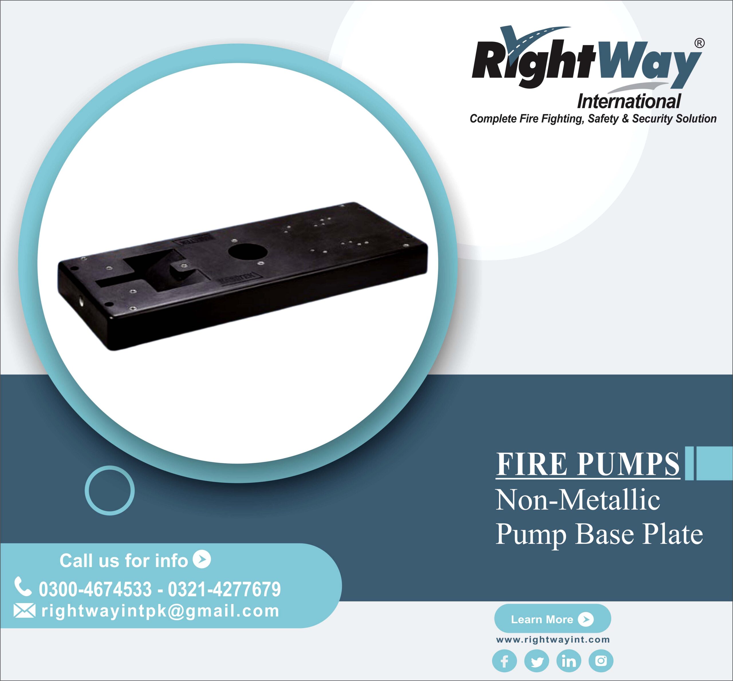 Non-Metallic Pump Base Plate