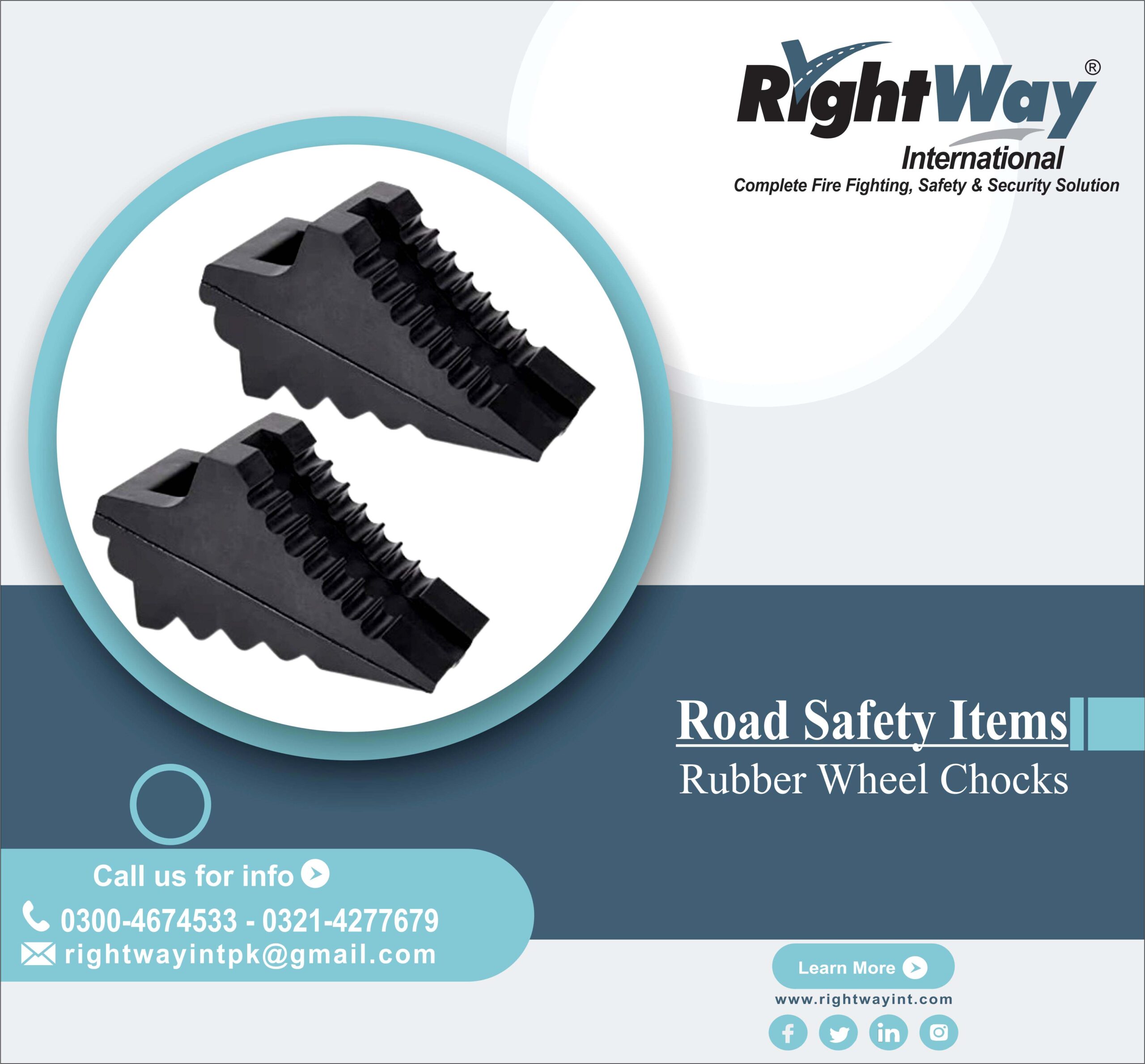 Heavy Duty Rubber Wheel Chocks