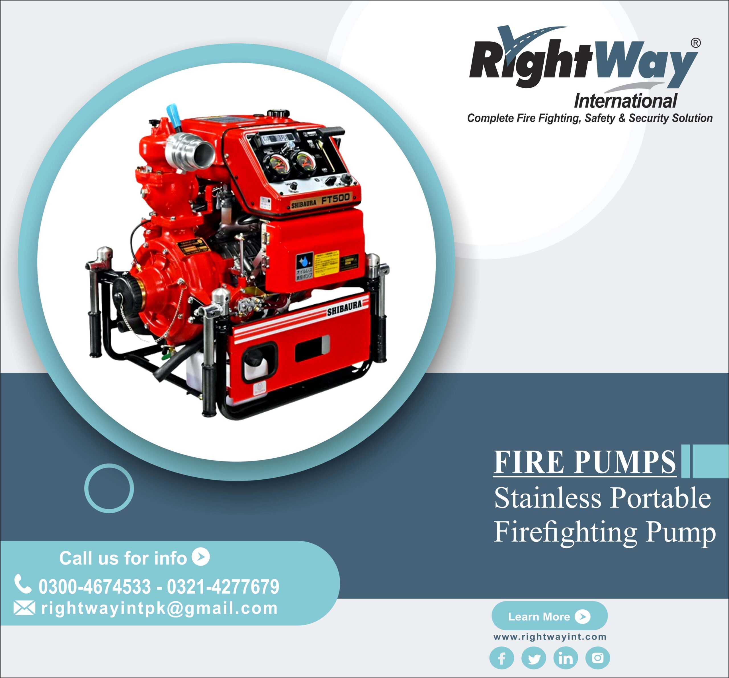 Stainless Portable Firefighting Pump