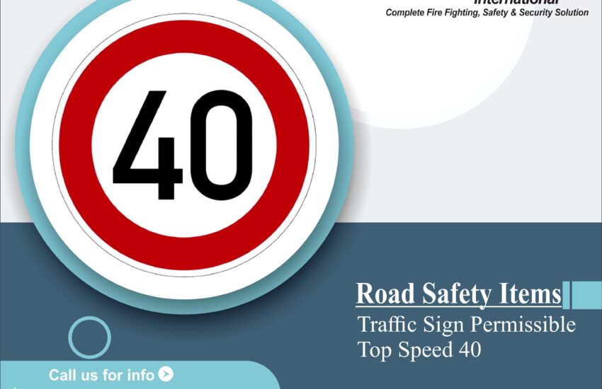 Traffic Sign Permissible Top Speed 40