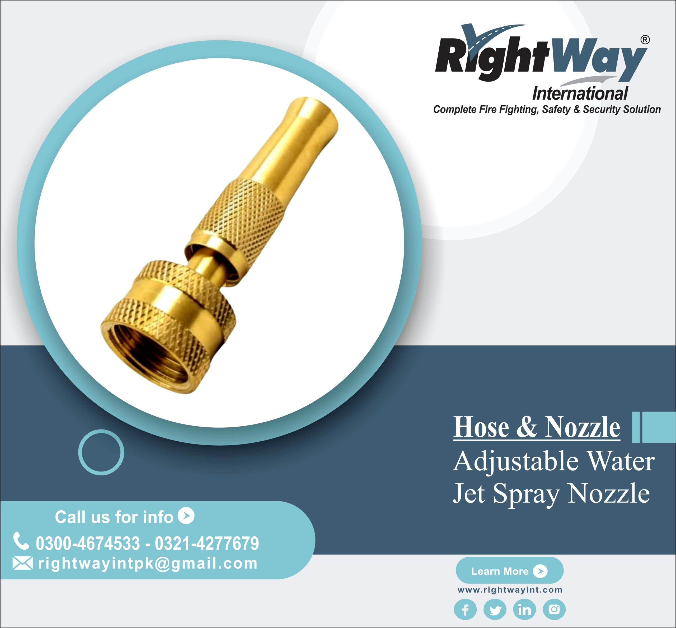 Adjustable Water Jet Spray Nozzle