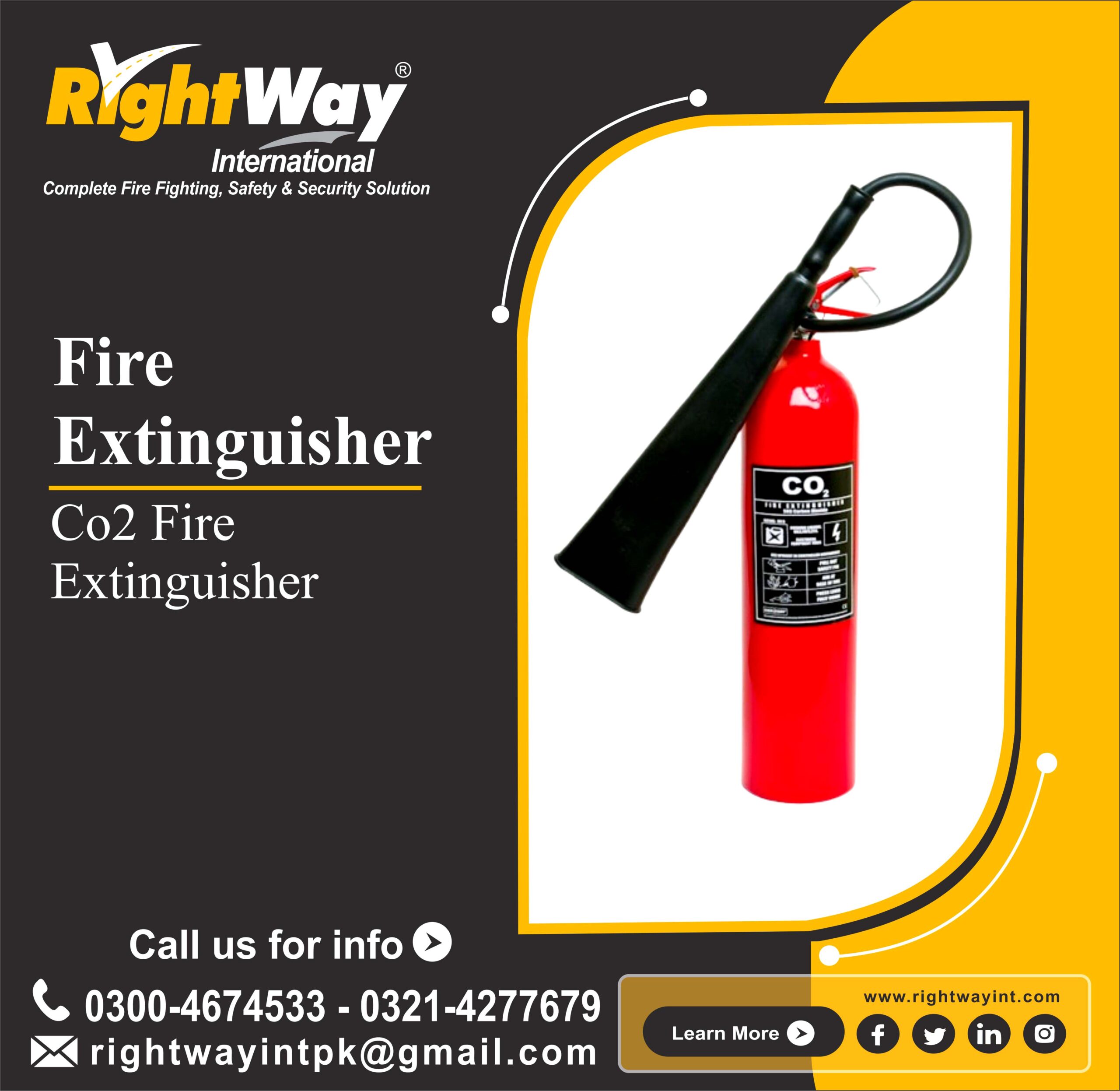 Co2 Fire Extinguisher Class B & C