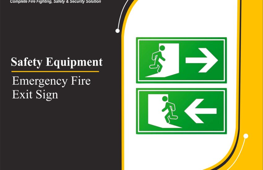 Emergency Fire Exit Sign