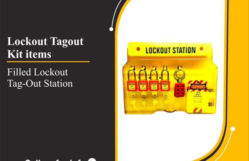 Filled Lockout Tag-Out Station