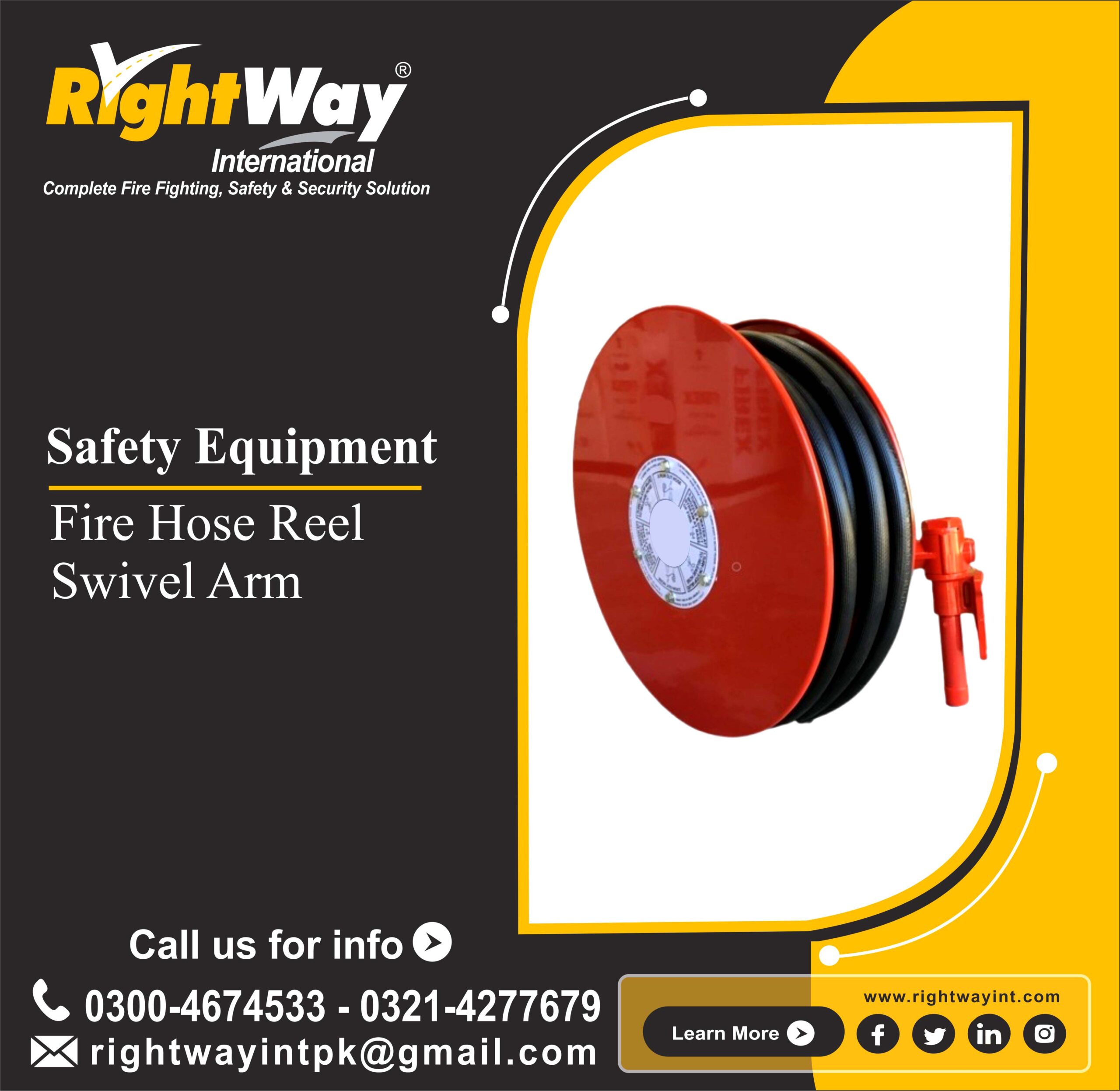 Fire Hose Reel Swivel Arm