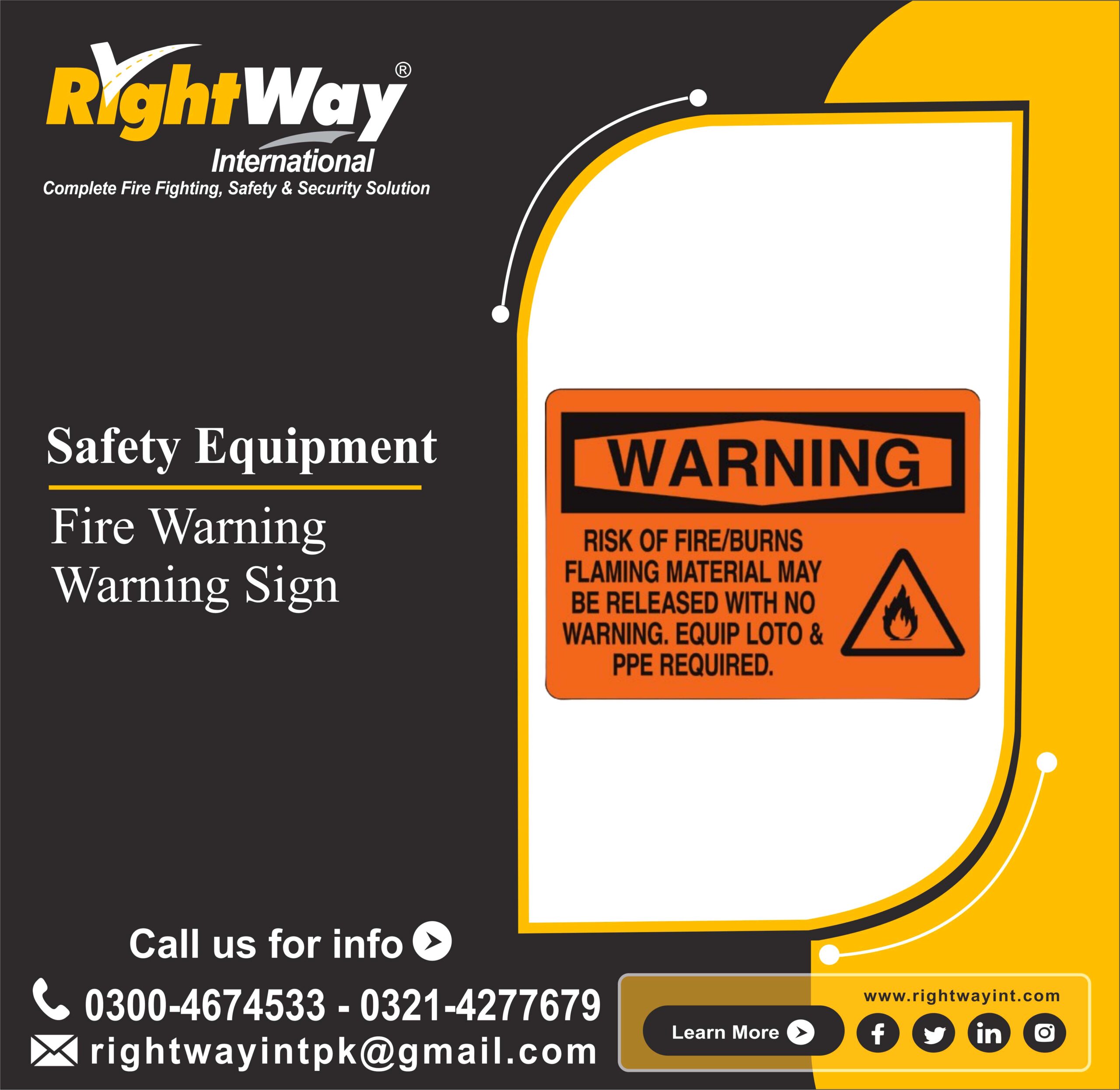Fire Warning Sign