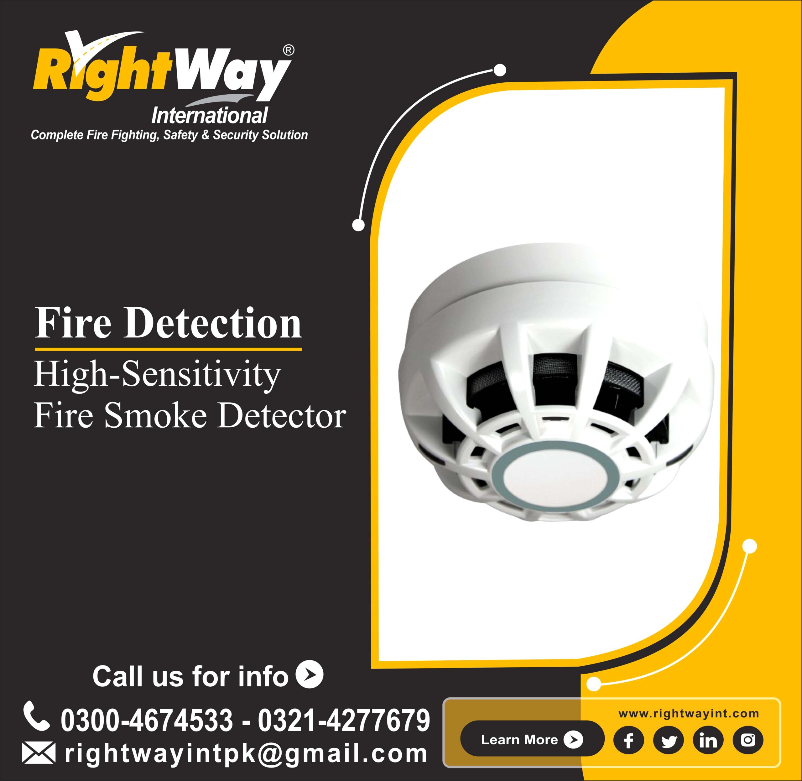 High-Sensitivity Fire Smoke Detector