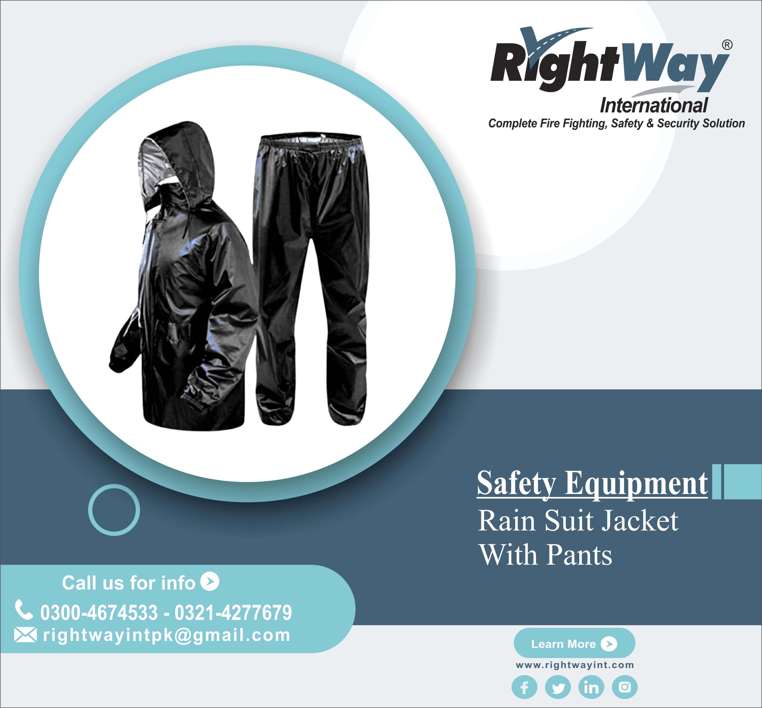 Rain Suit Jacket With Pants
