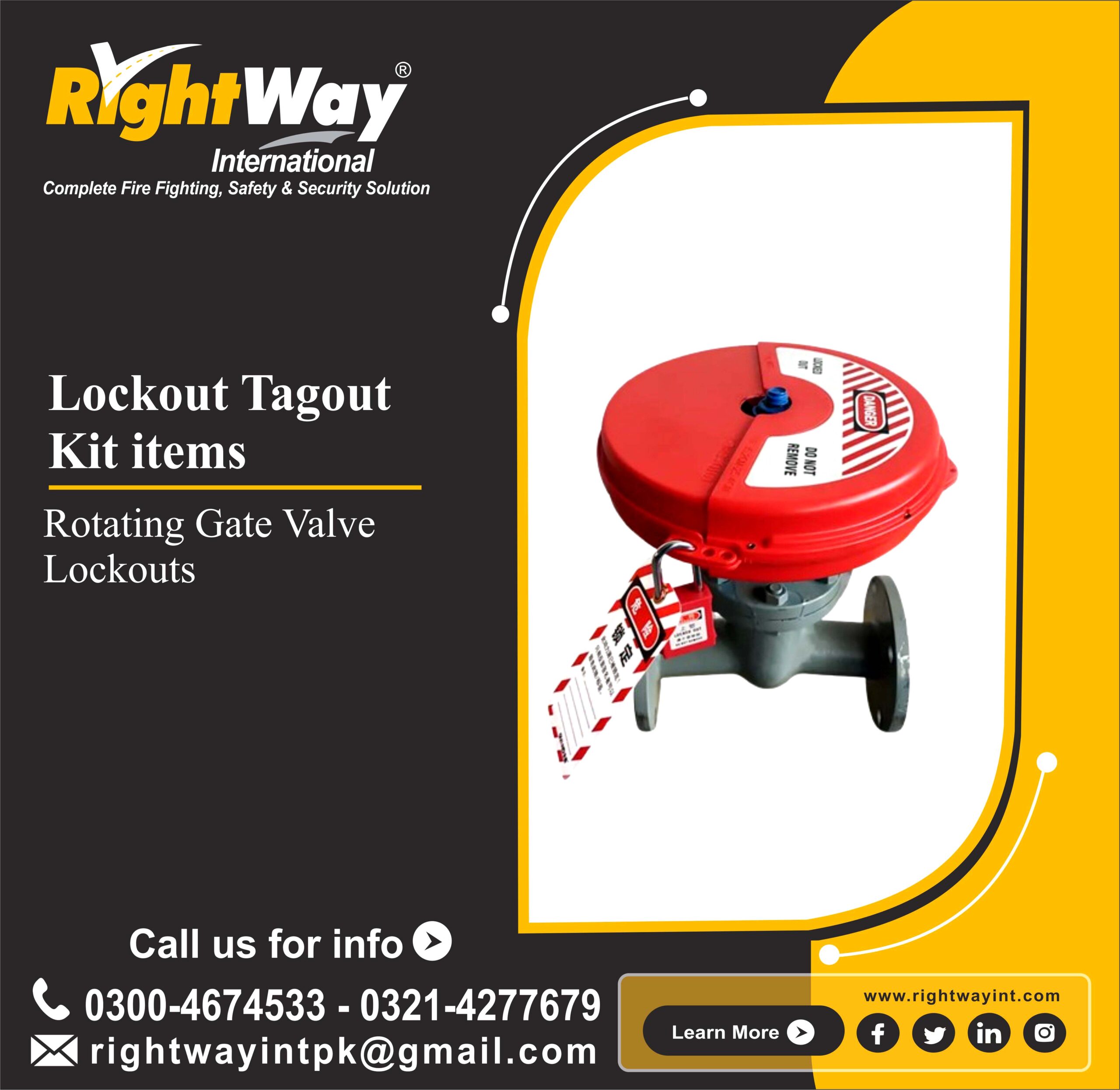 Rotating Gate Valve Lockouts