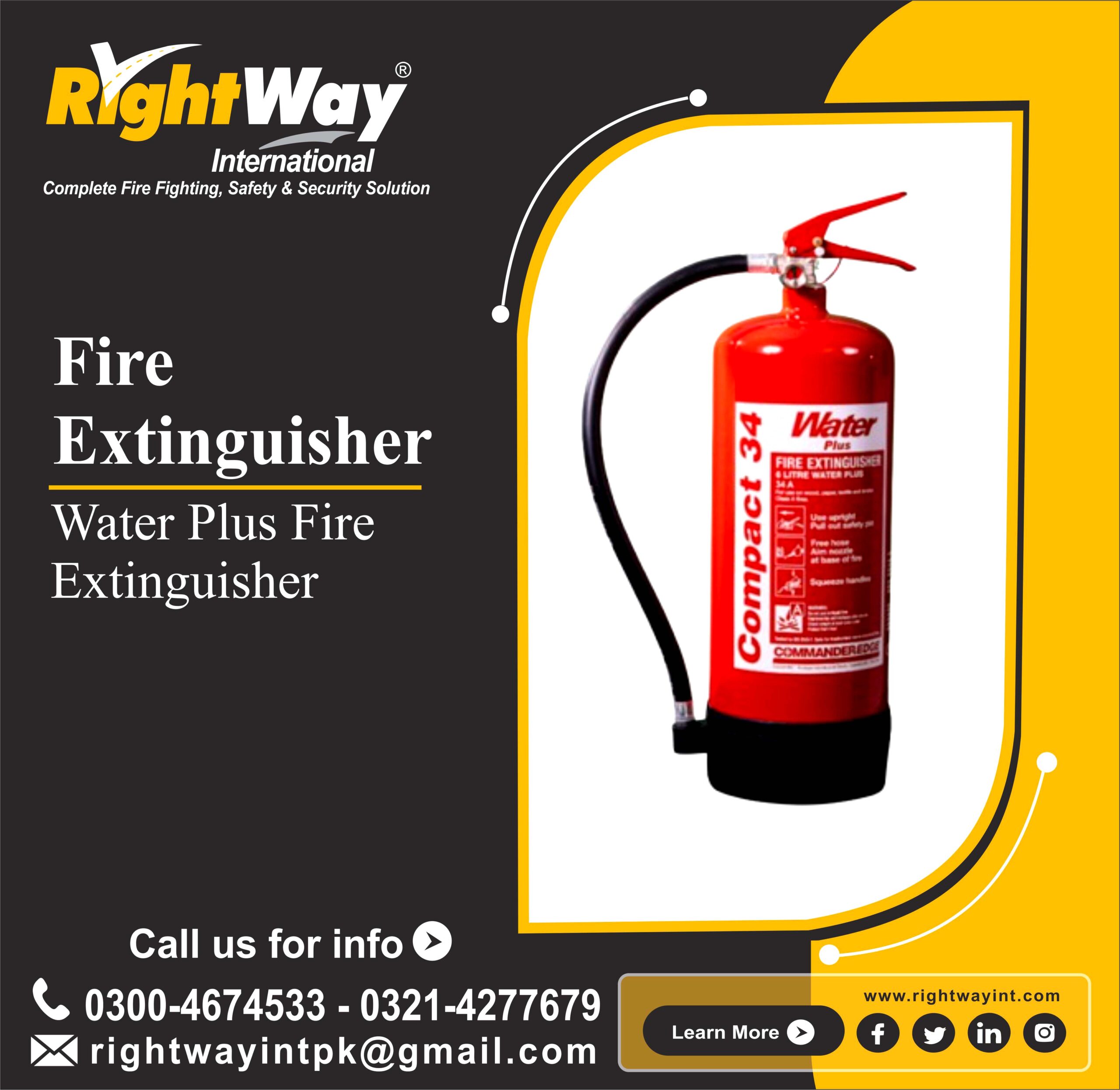 Water Plus Fire Extinguisher