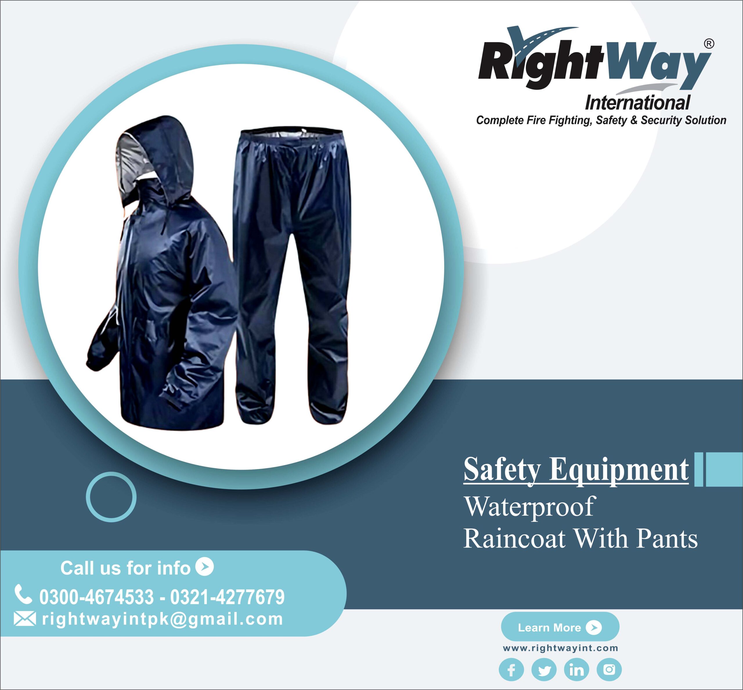 Waterproof Raincoat With Pants
