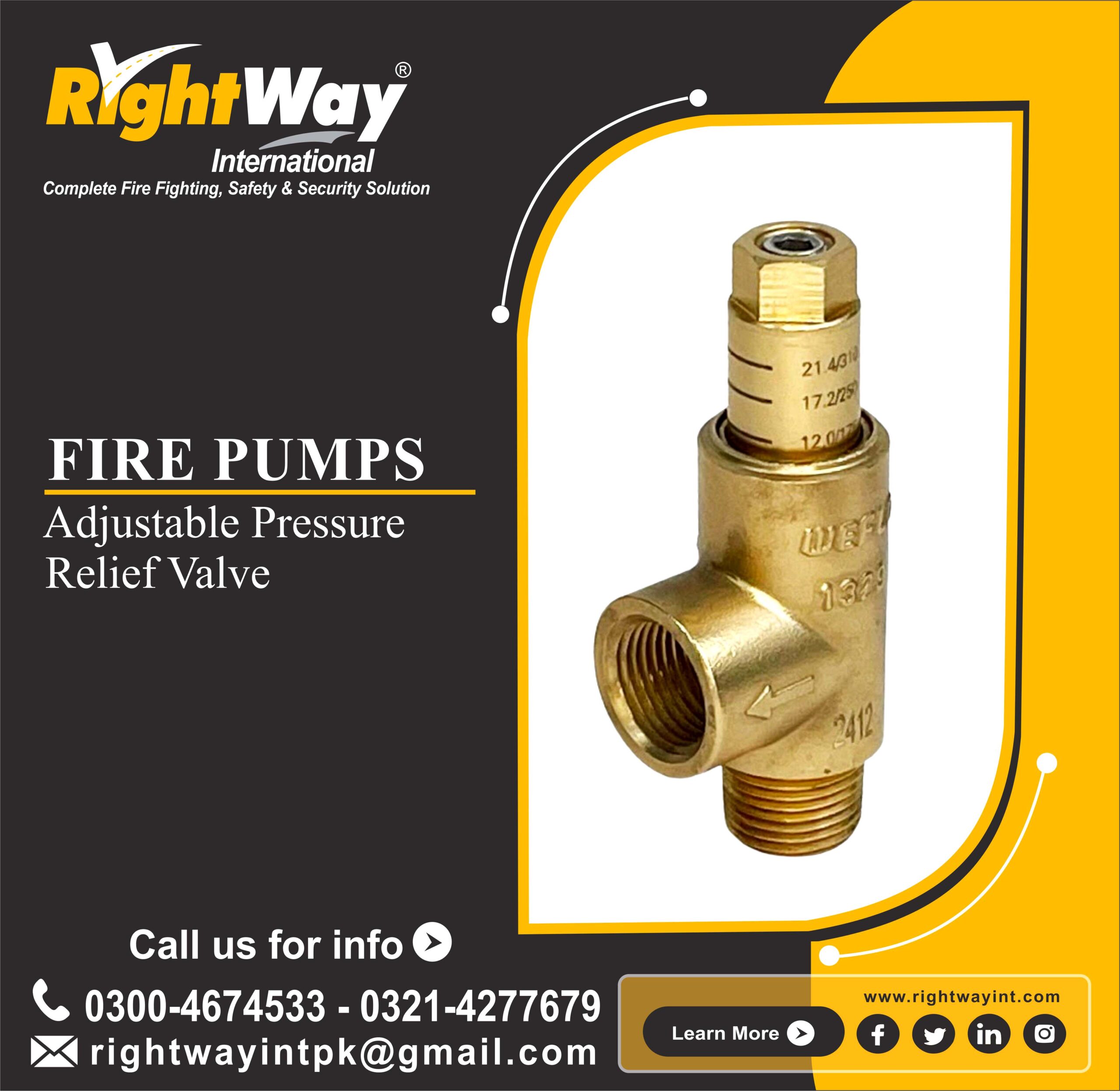 Adjustable Pressure Relief Valve