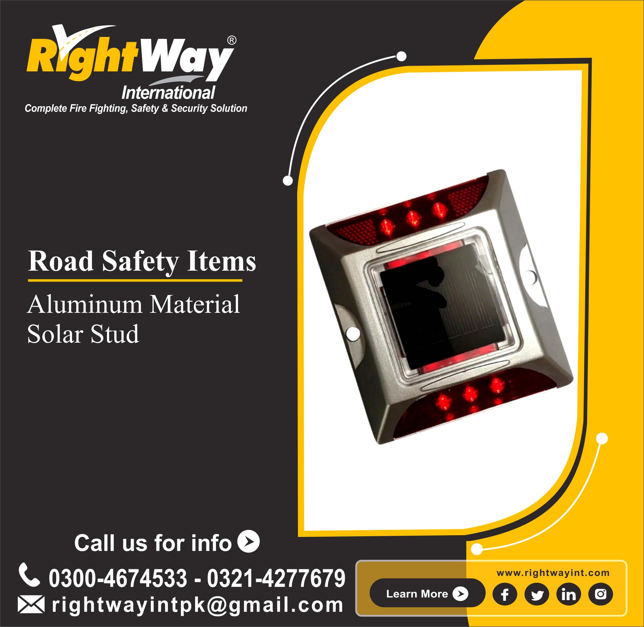 Aluminum Material Solar Stud