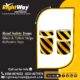 Black & Yellow Stripe Reflective Tape