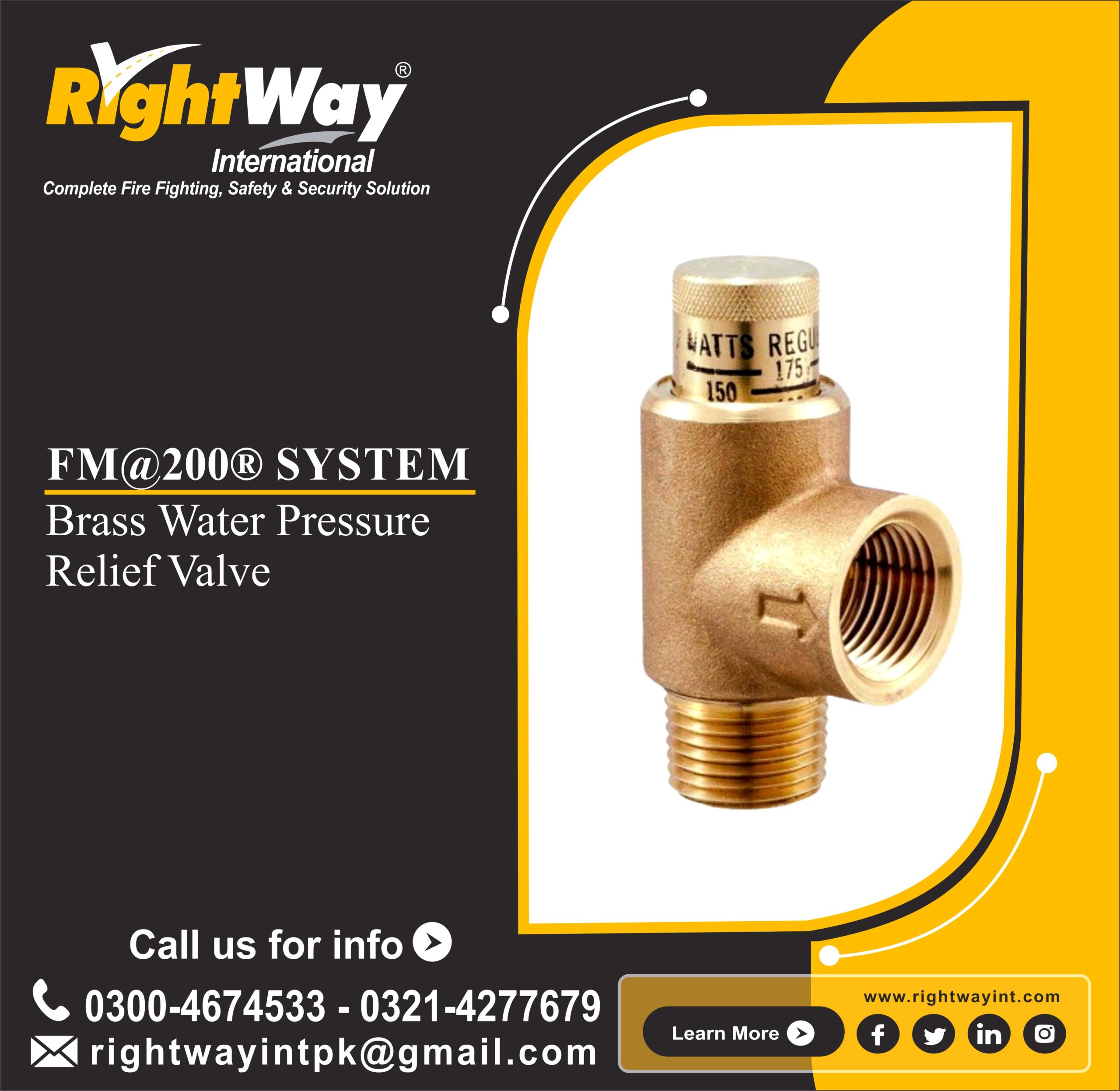 Brass Water Pressure Relief Valve