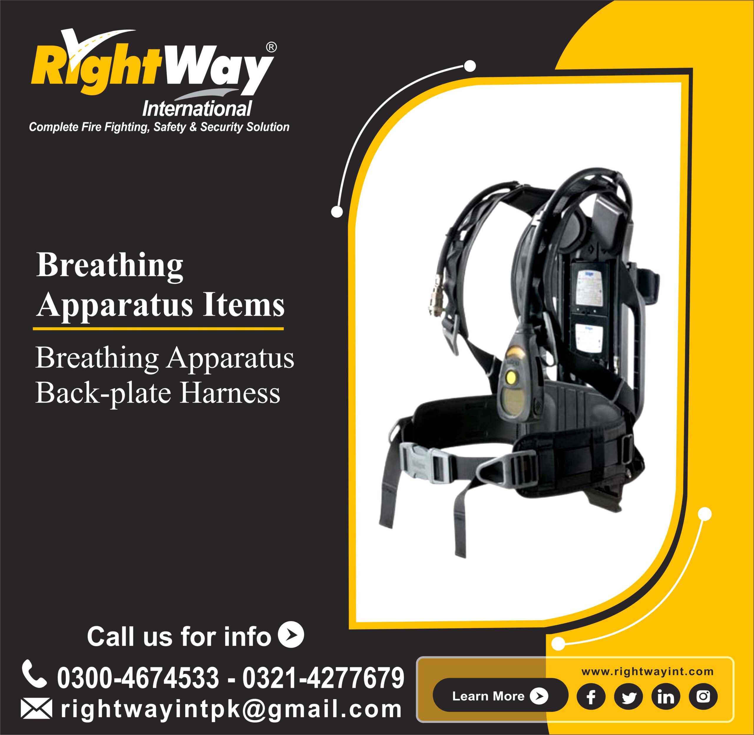 Breathing Apparatus Back-plate Harness