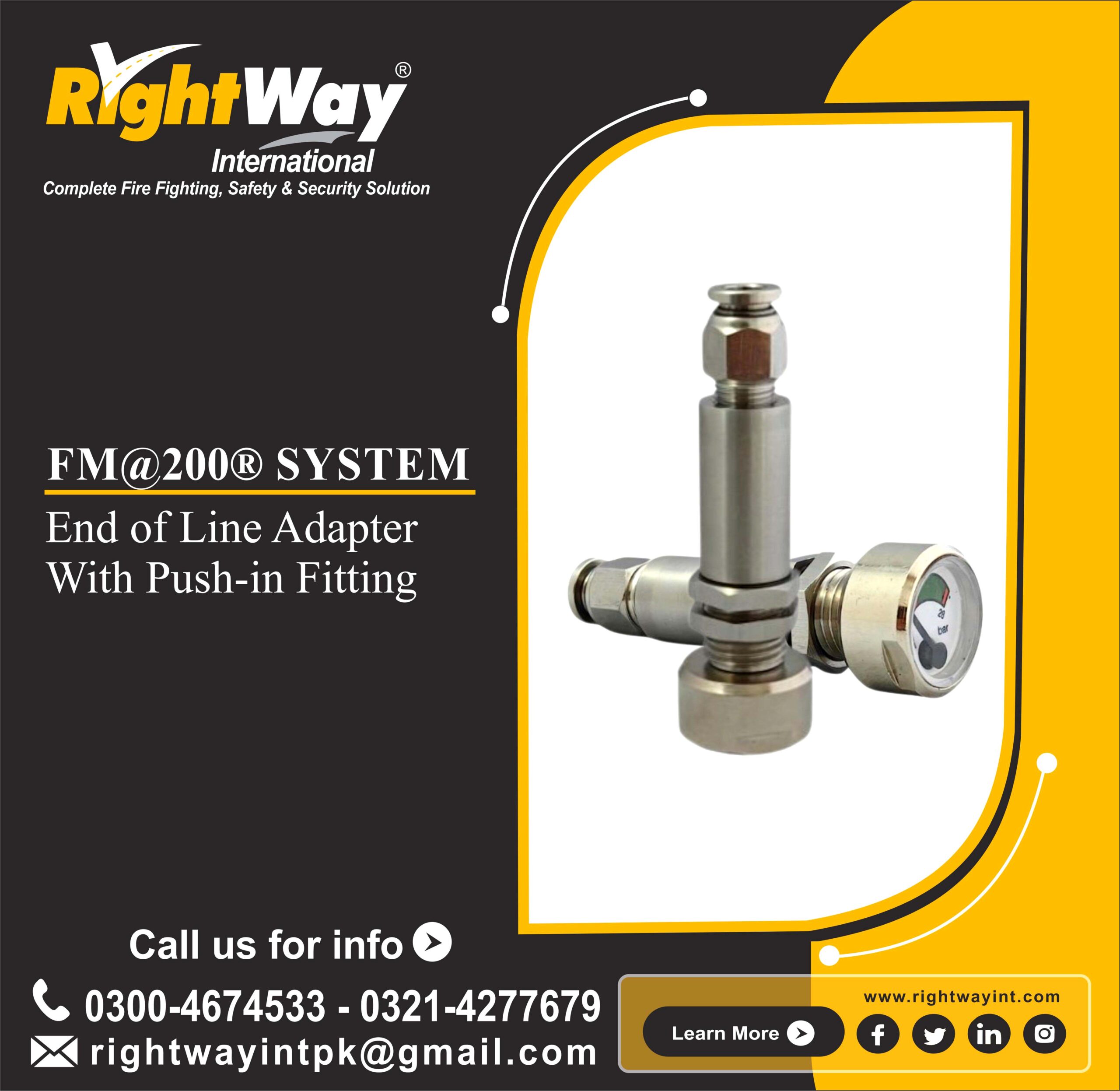 End of Line Adapter With Push-in Fitting