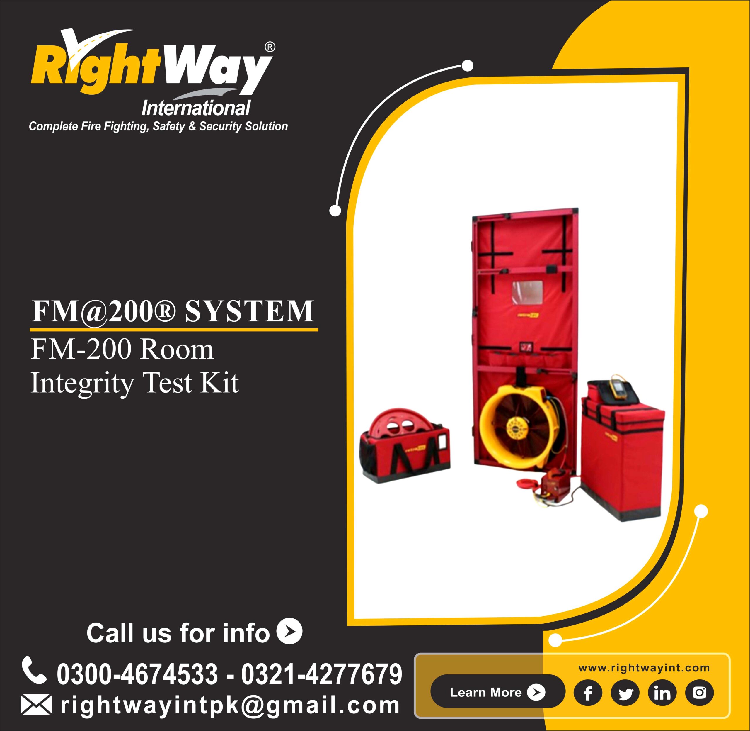 FM-200 Room Integrity Test Kit