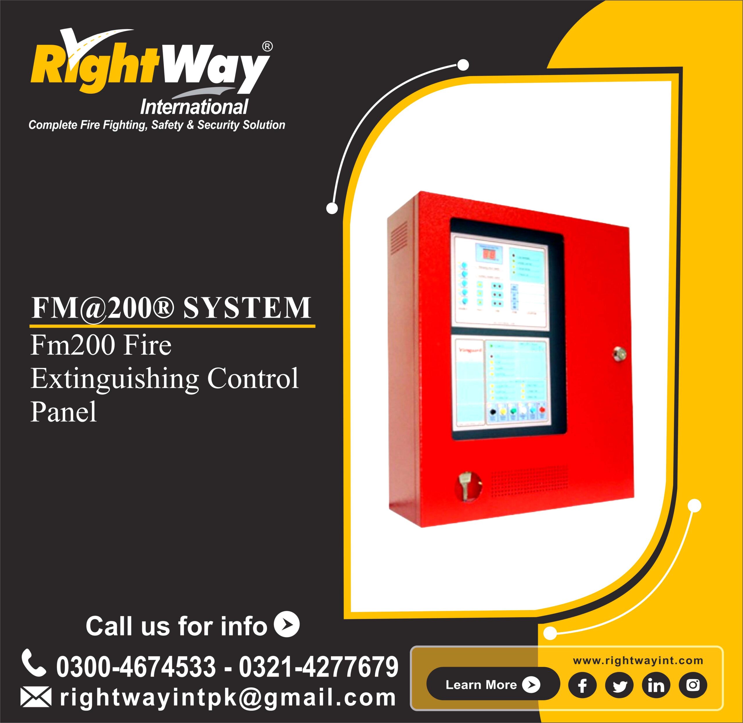FM200 Fire Extinguishing Control Panel