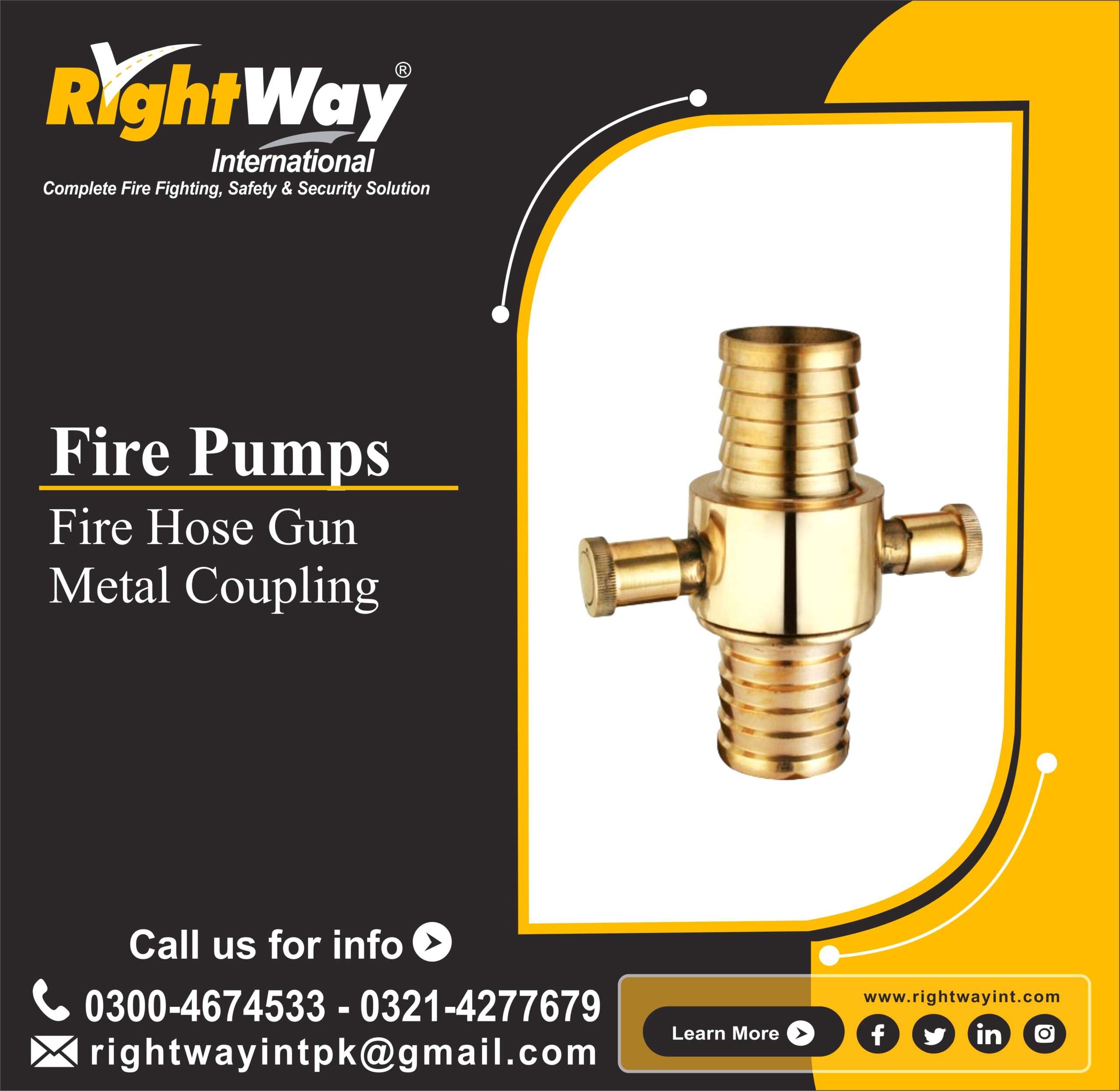 Fire Hose Gun Metal Coupling
