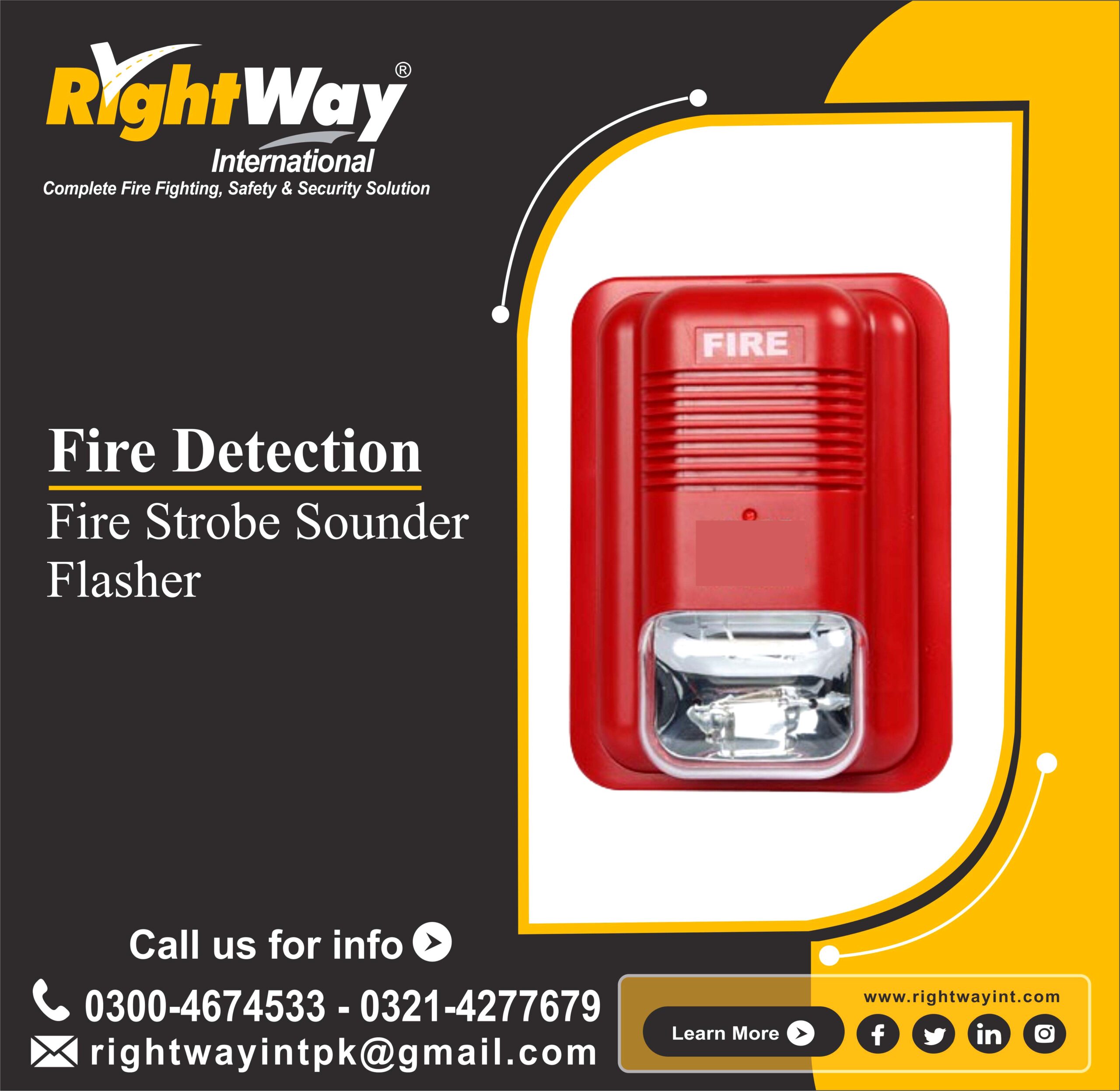 Fire Strobe Sounder Flasher