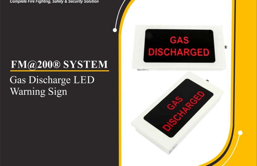 Gas Discharge LED Warning Sign