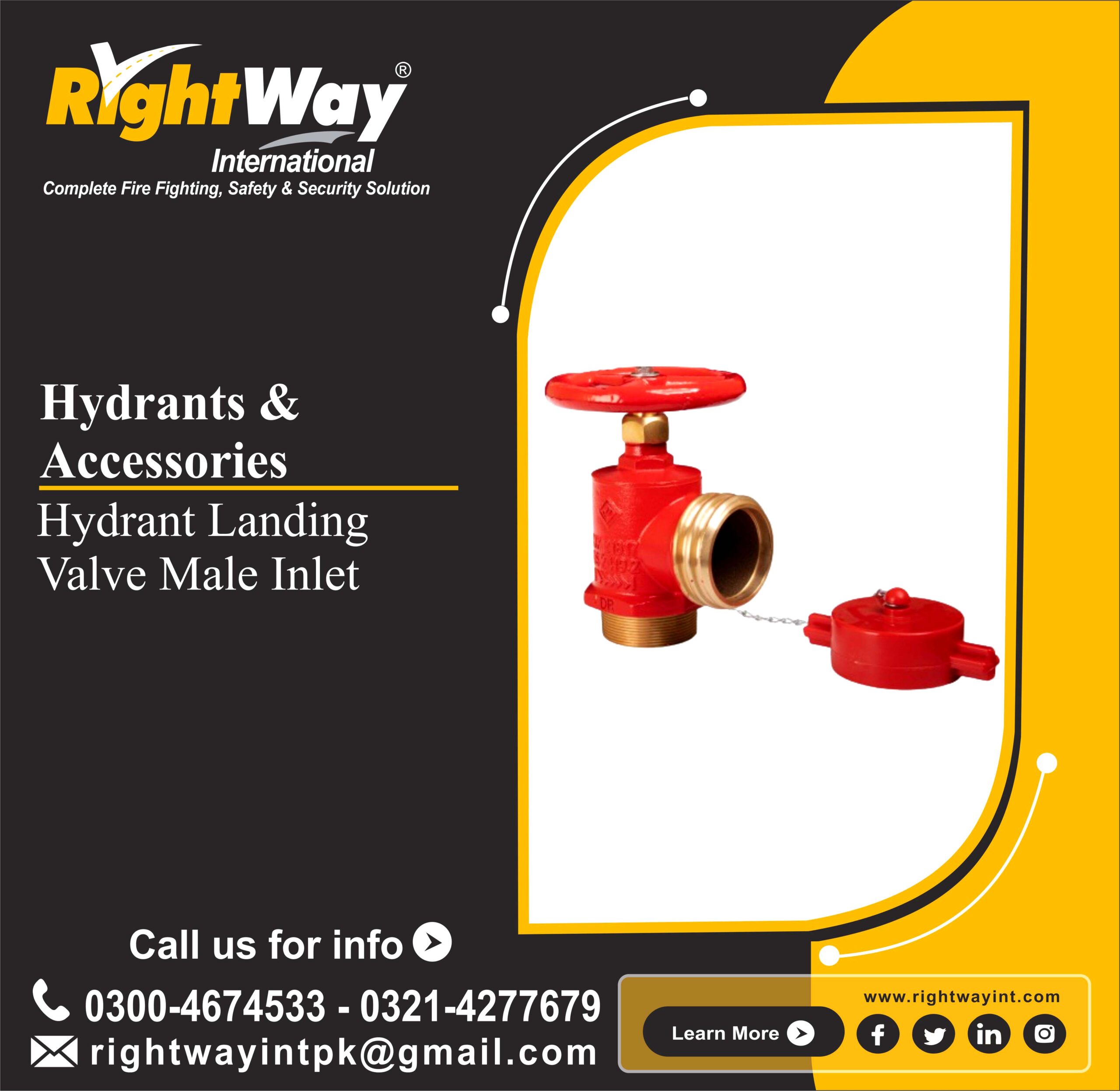 Hydrant Landing Valve Male Inlet