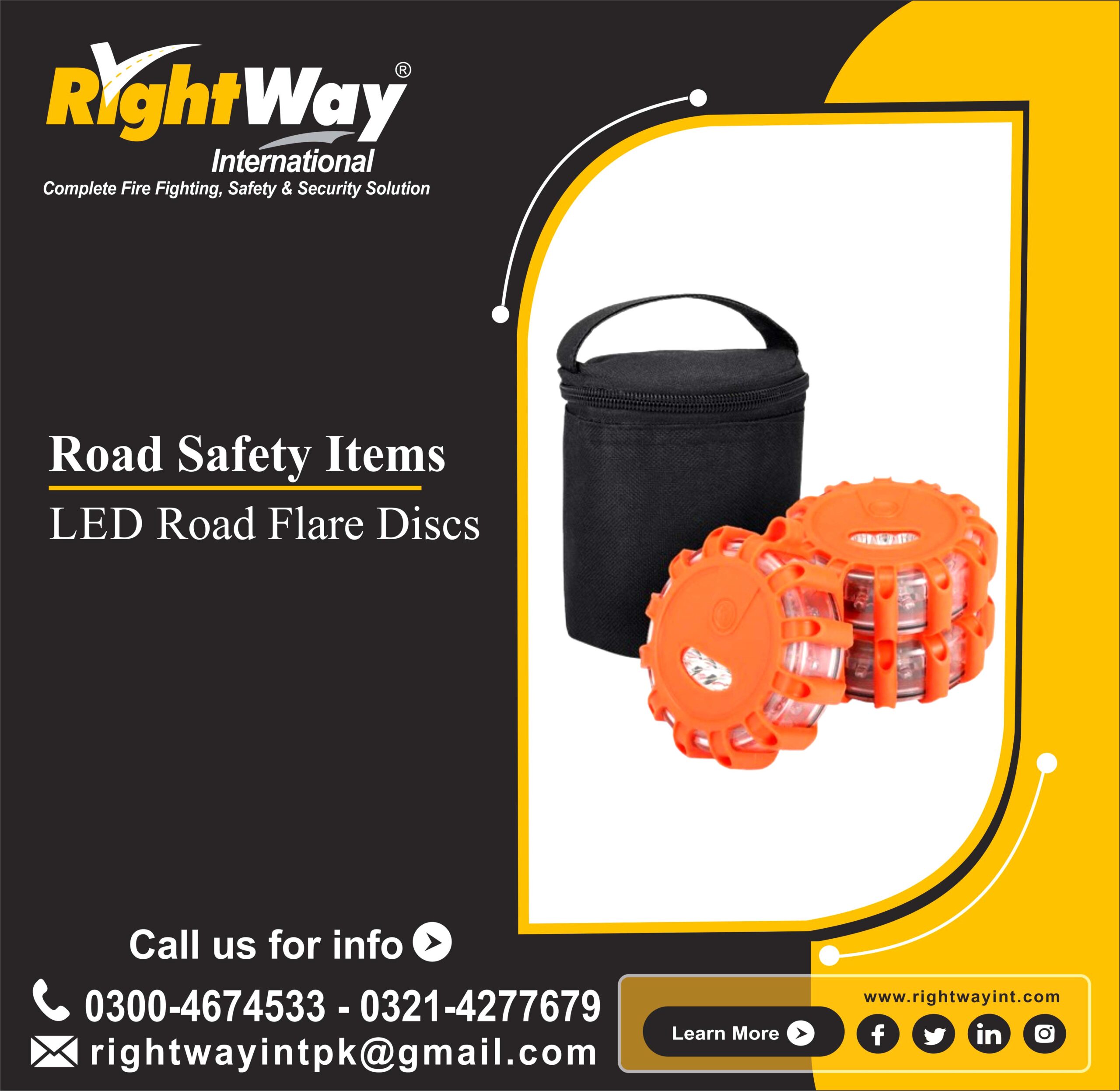 LED Road Flare Discs