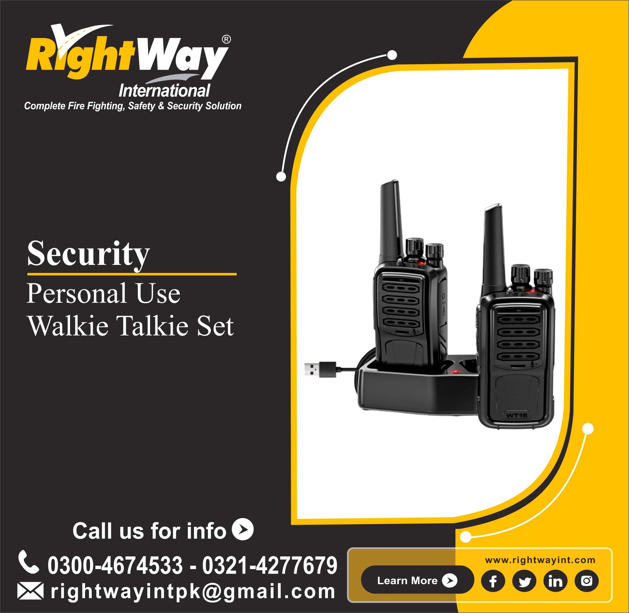 Personal Use Walkie Talkie Set