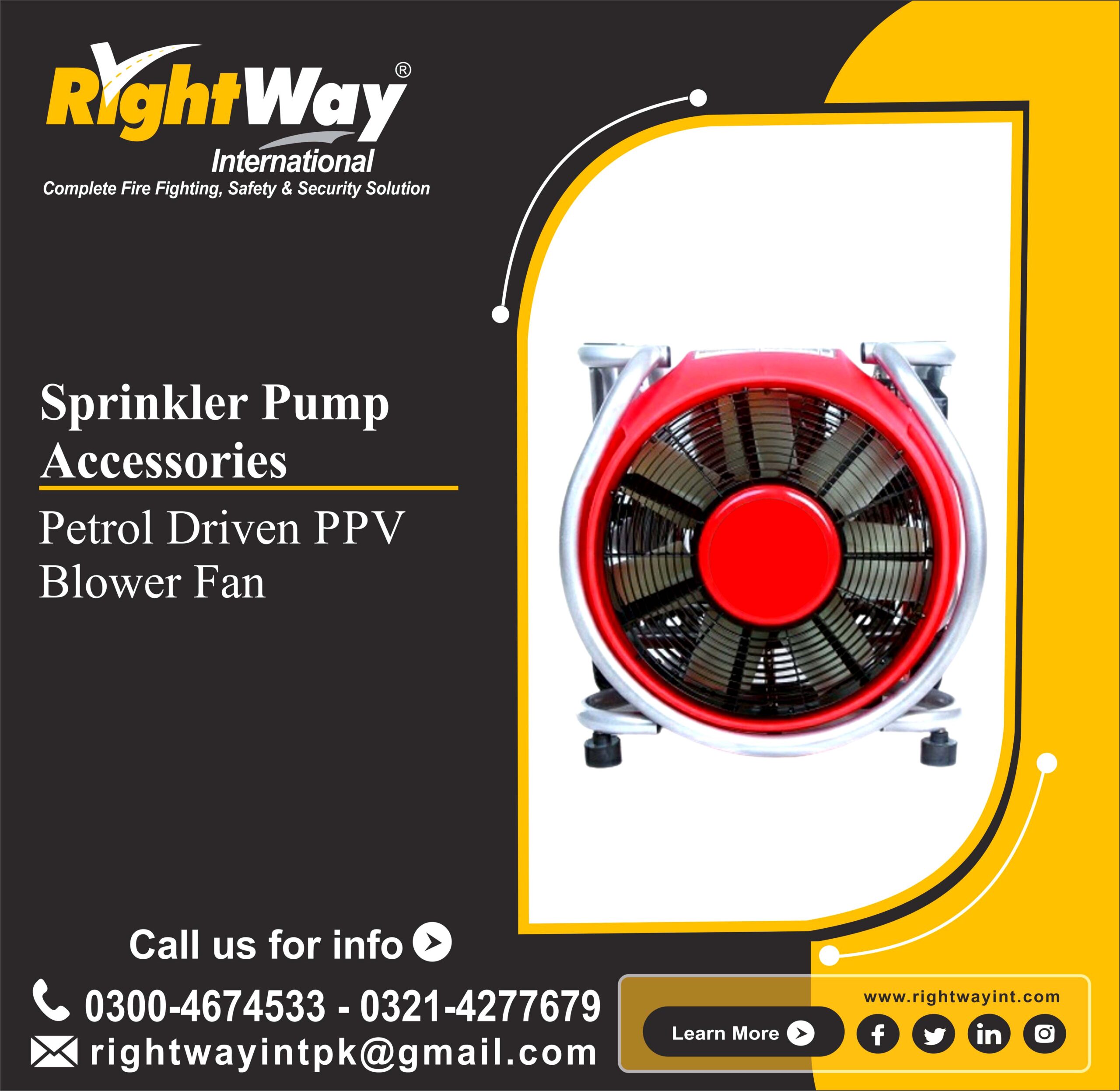 Petrol Driven PPV Blower Fan