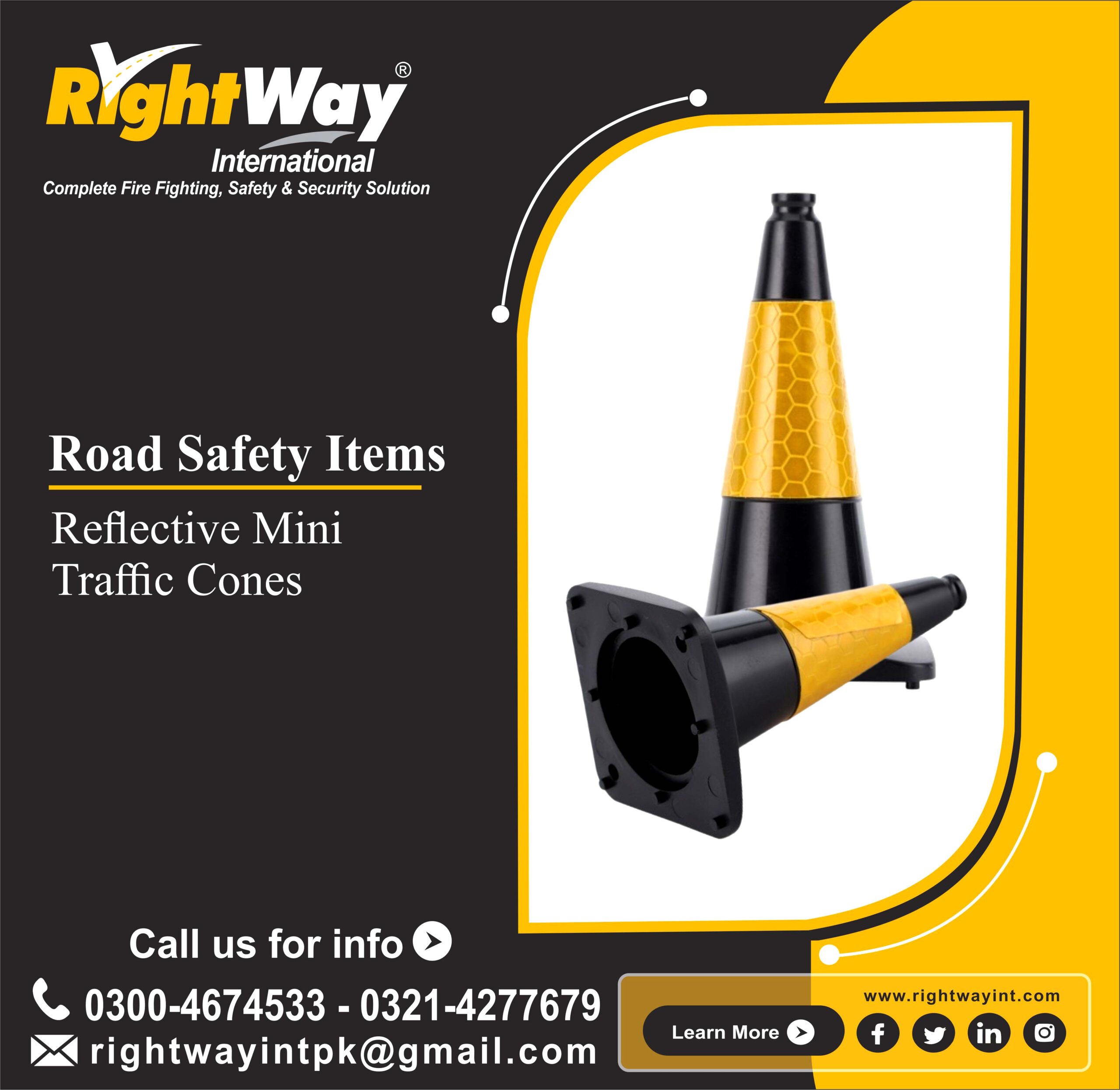 Reflective Mini Traffic Cones