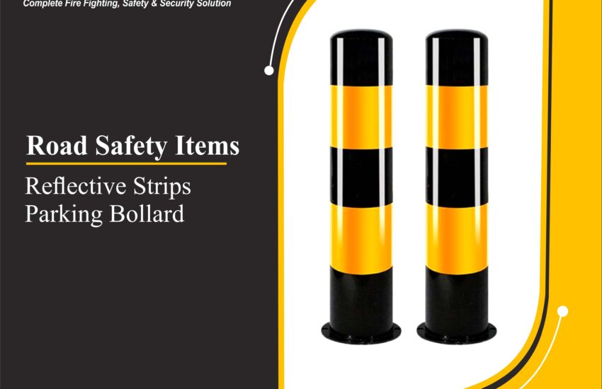Reflective Strips Parking Bollard