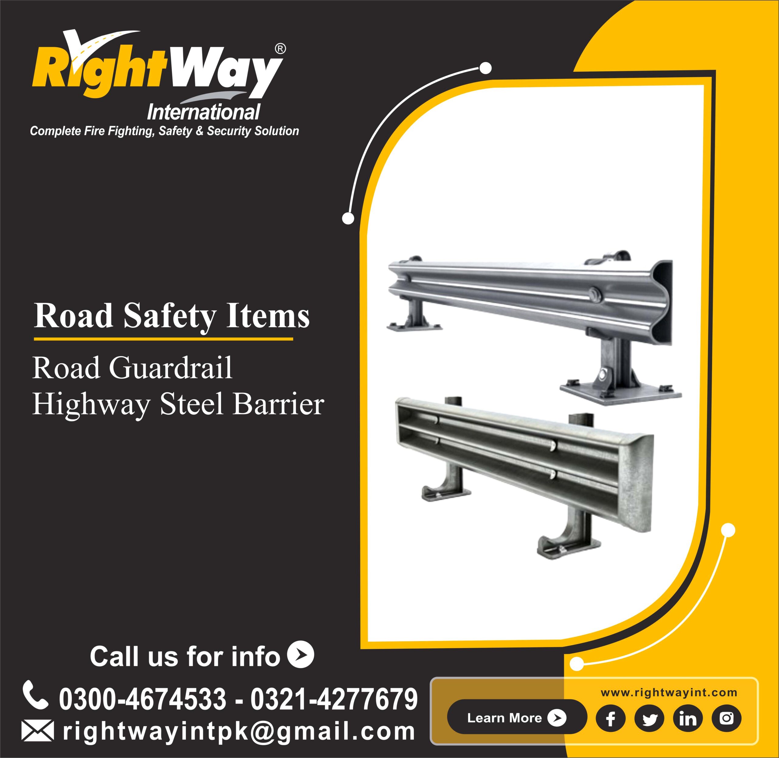 Road Guardrail Highway Steel Barrier