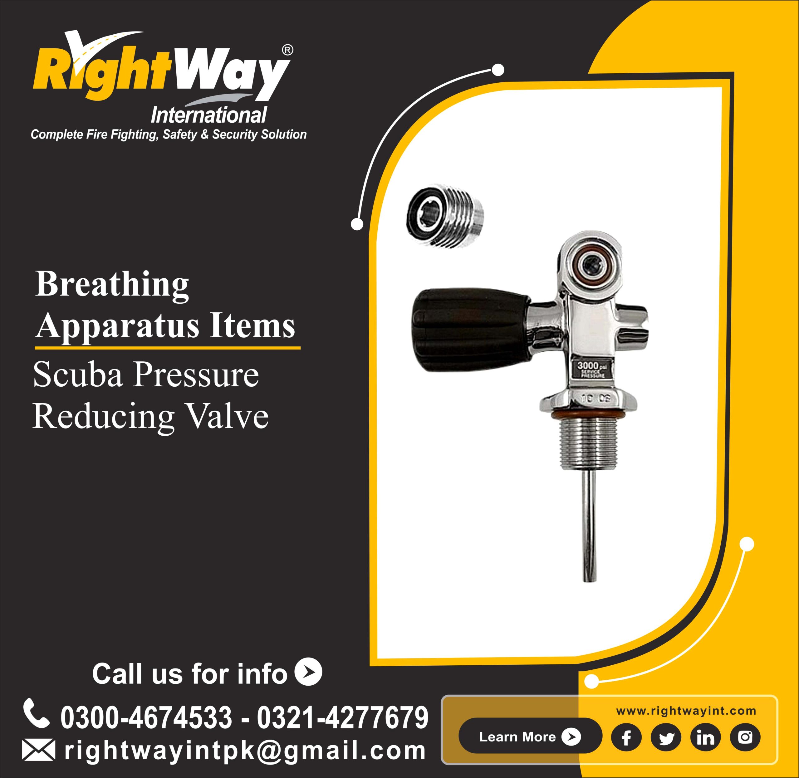 Scuba Pressure Reducing Valve