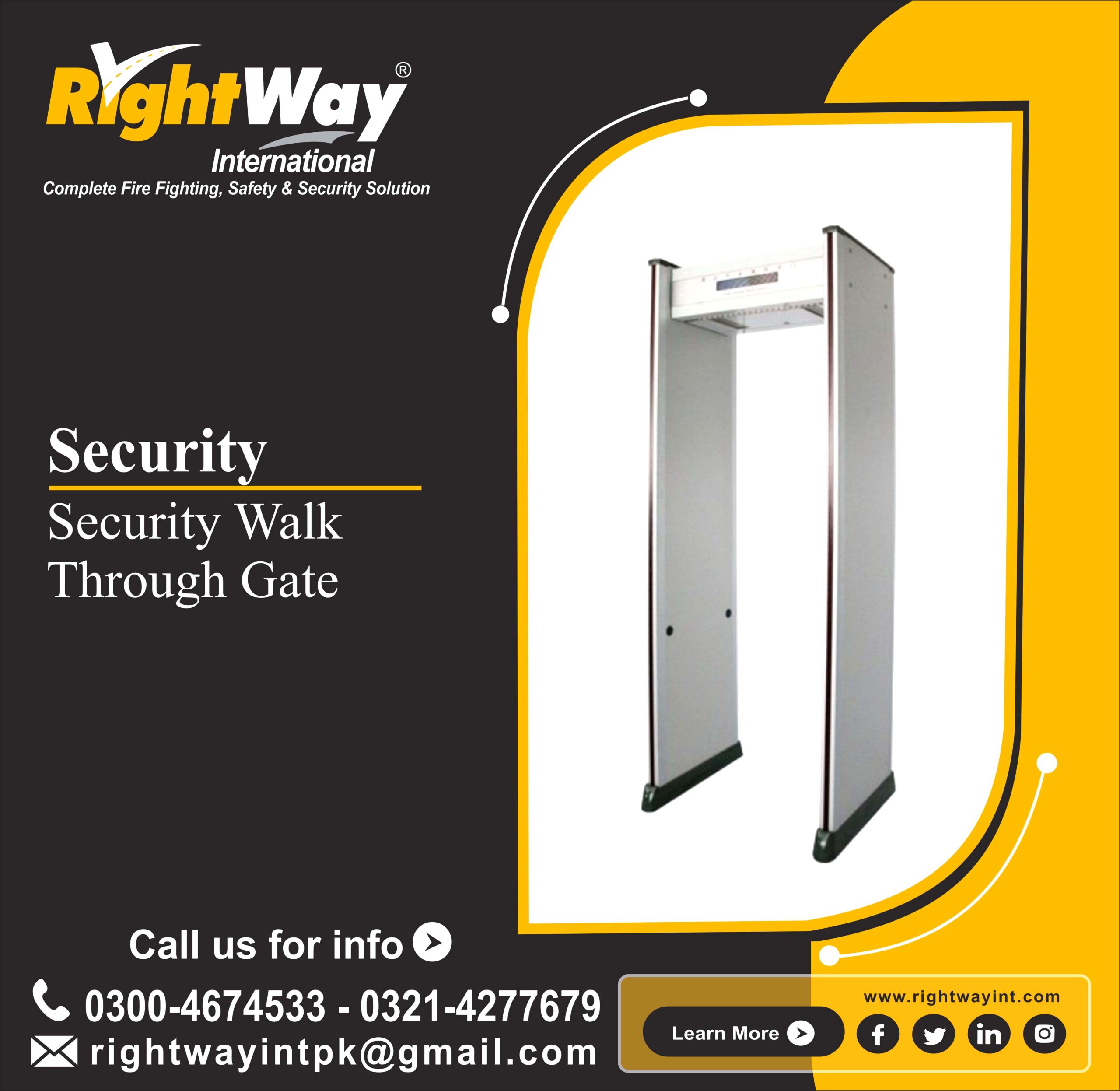 Security Walk Through Gate