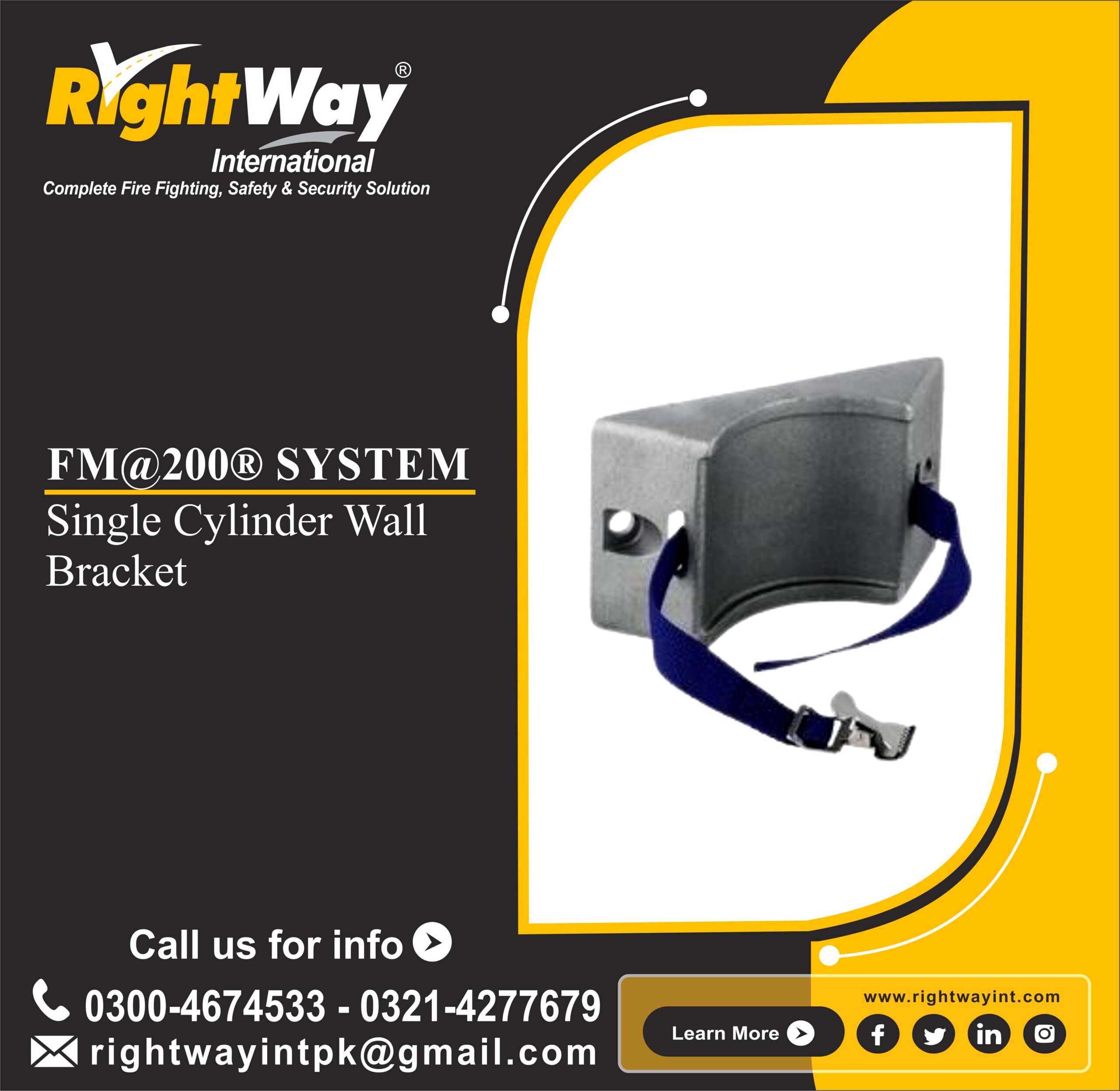 Single Cylinder Wall Bracket