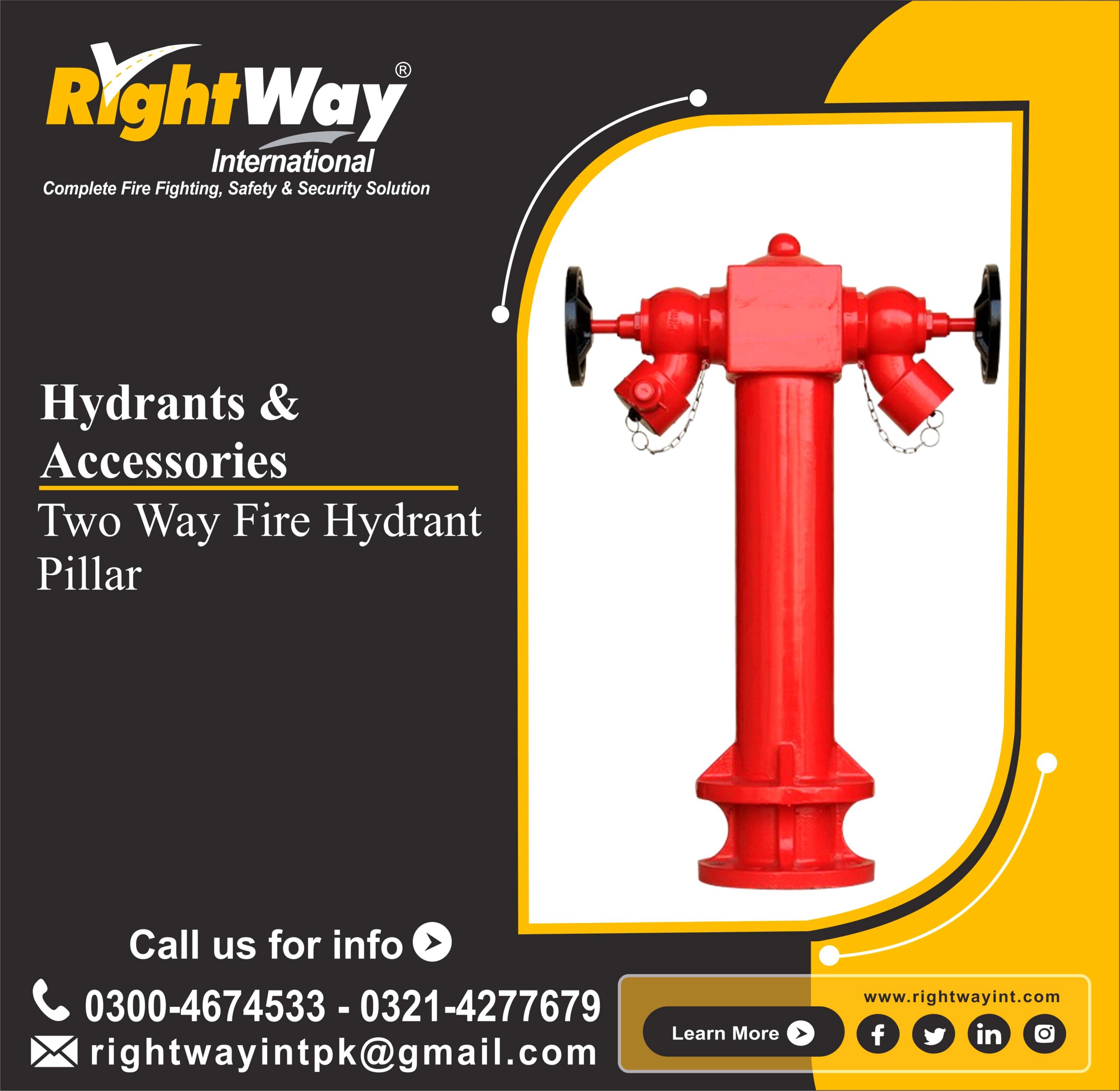 Two Way Fire Hydrant Pillar