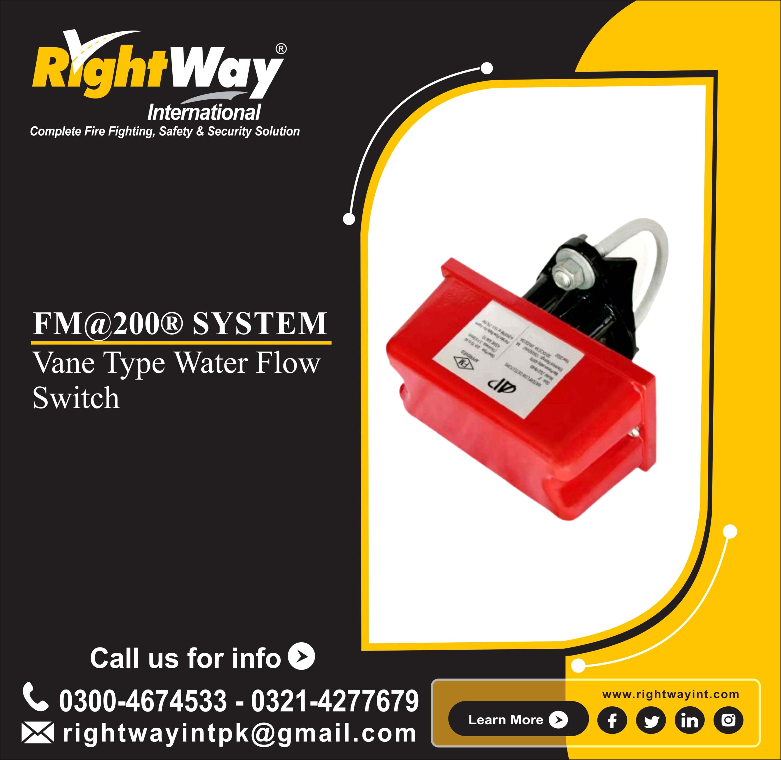 Vane Type Water Flow Switch