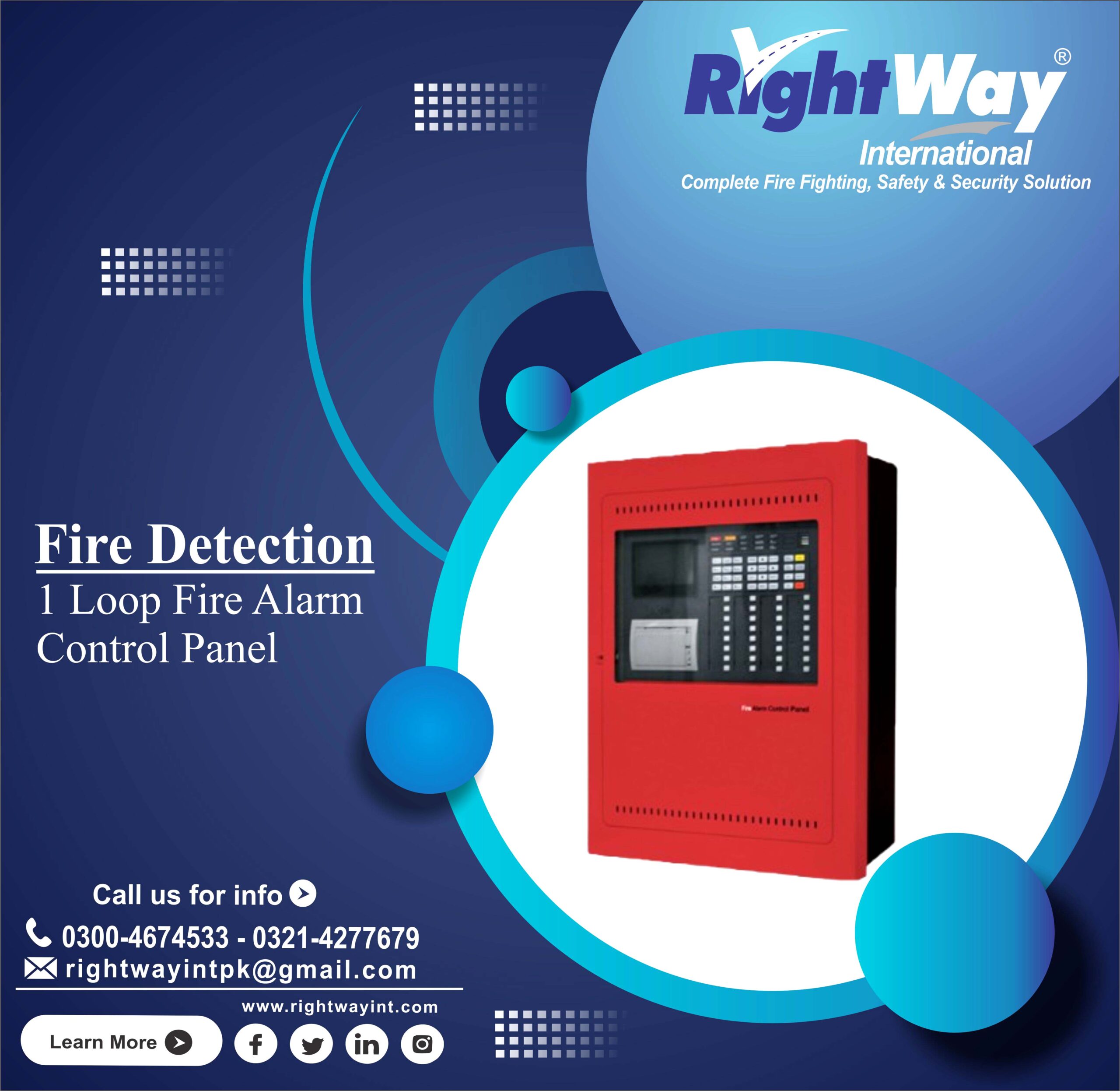 1 Loop Fire Alarm Control Panel