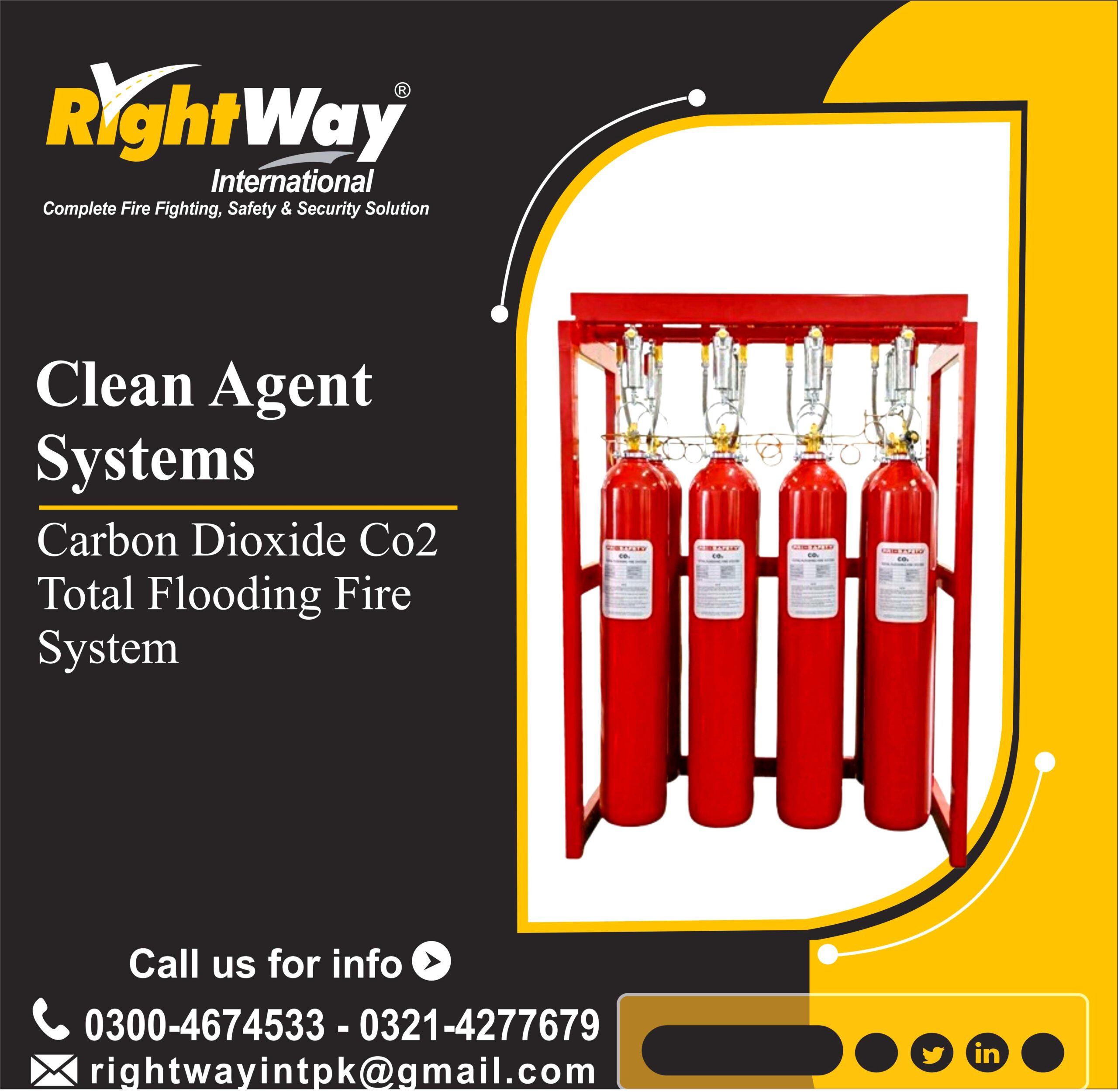 Carbon Dioxide CO2 Total Flooding Fire System