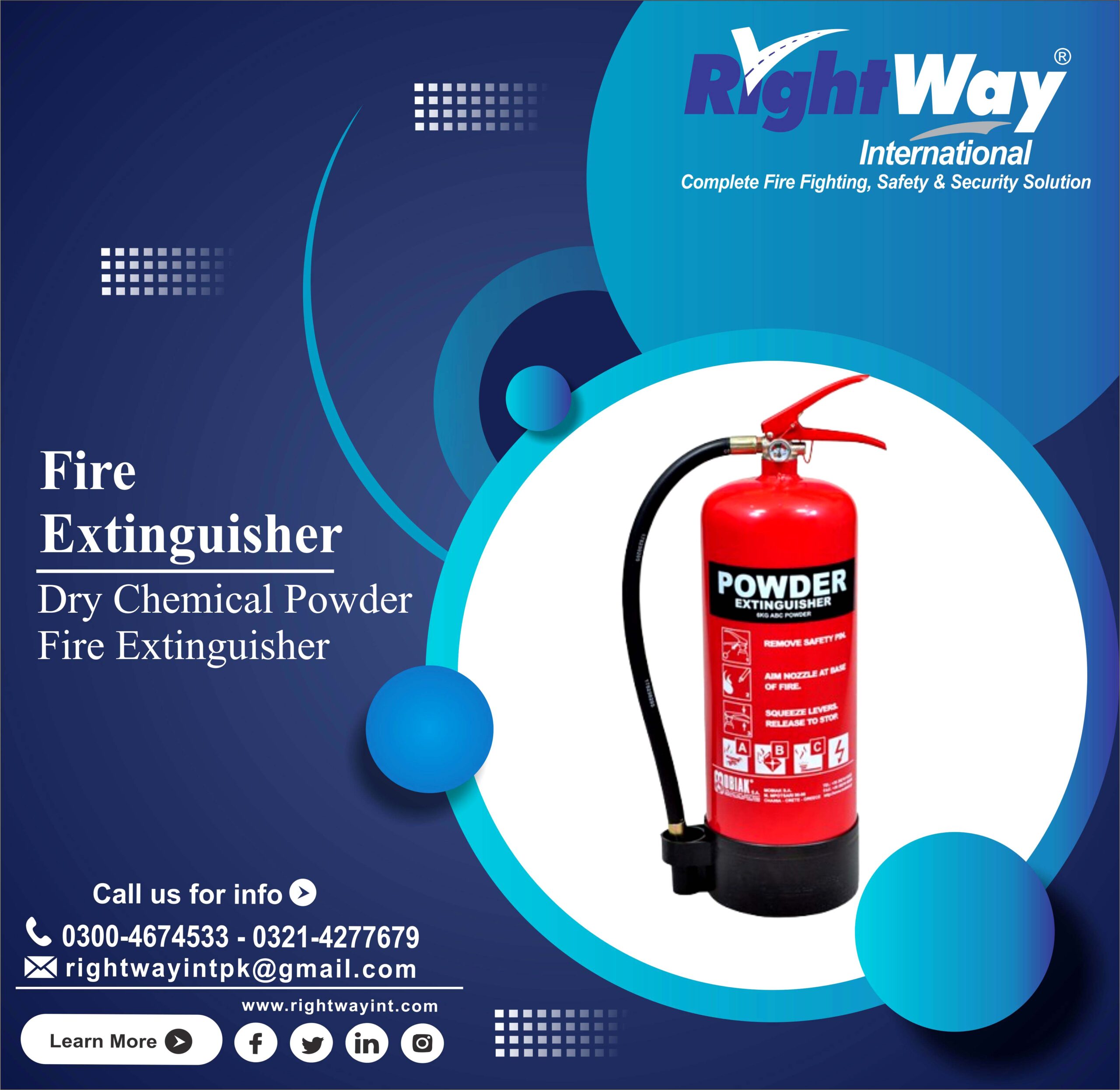 DCP Fire Extinguisher 6KG ABC