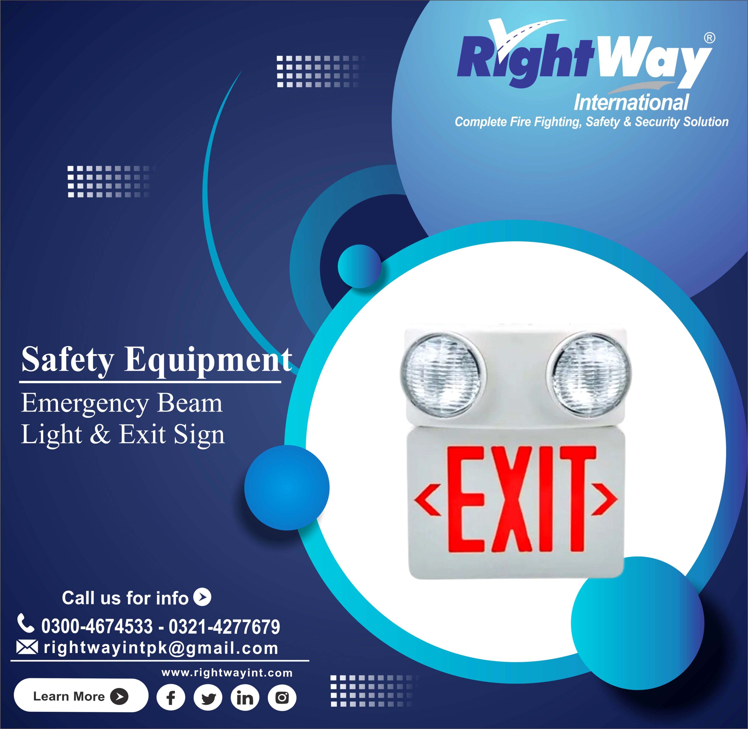 Emergency Beam Light & Exit Sign