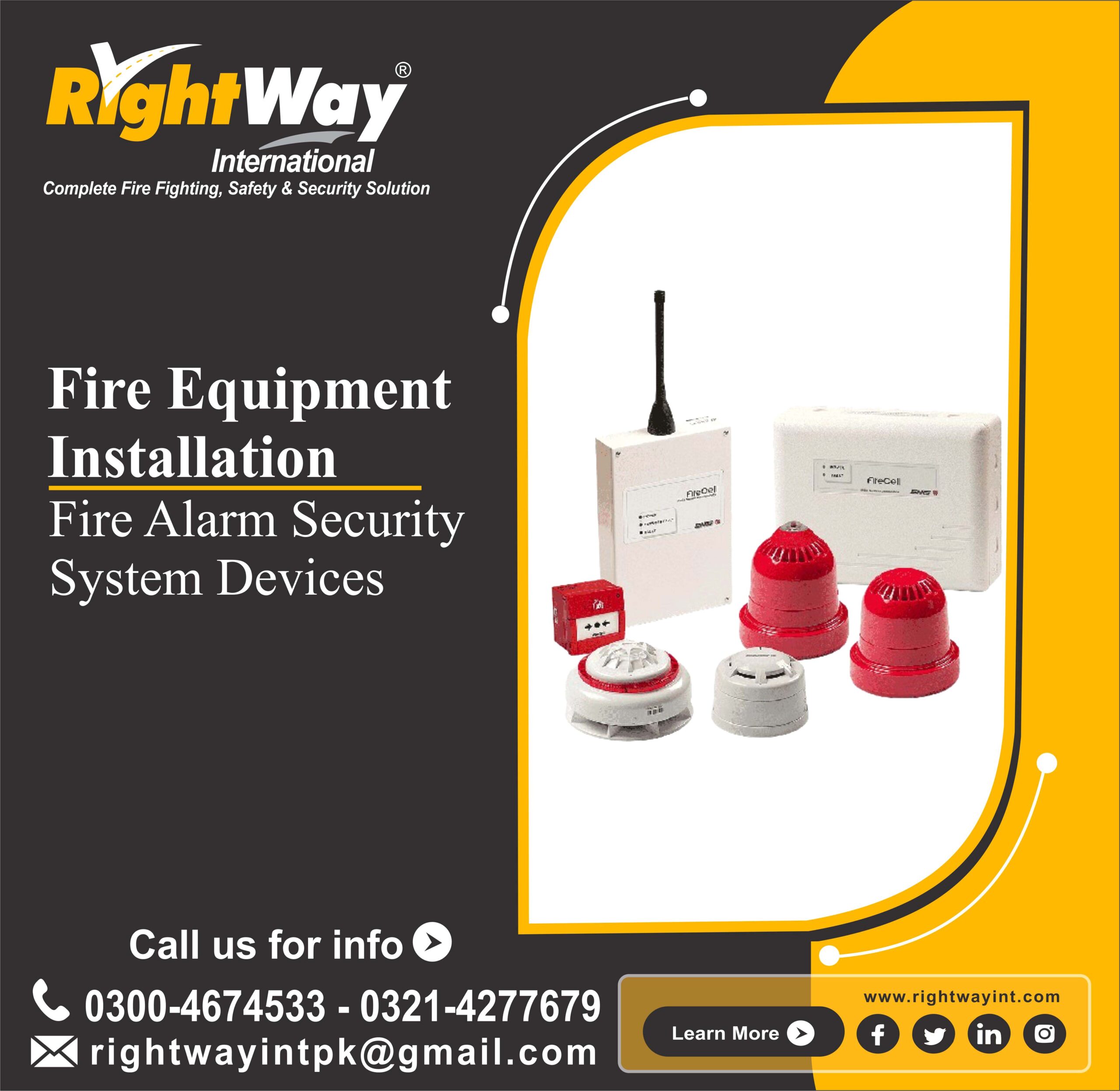 Fire Alarm Security System Devices