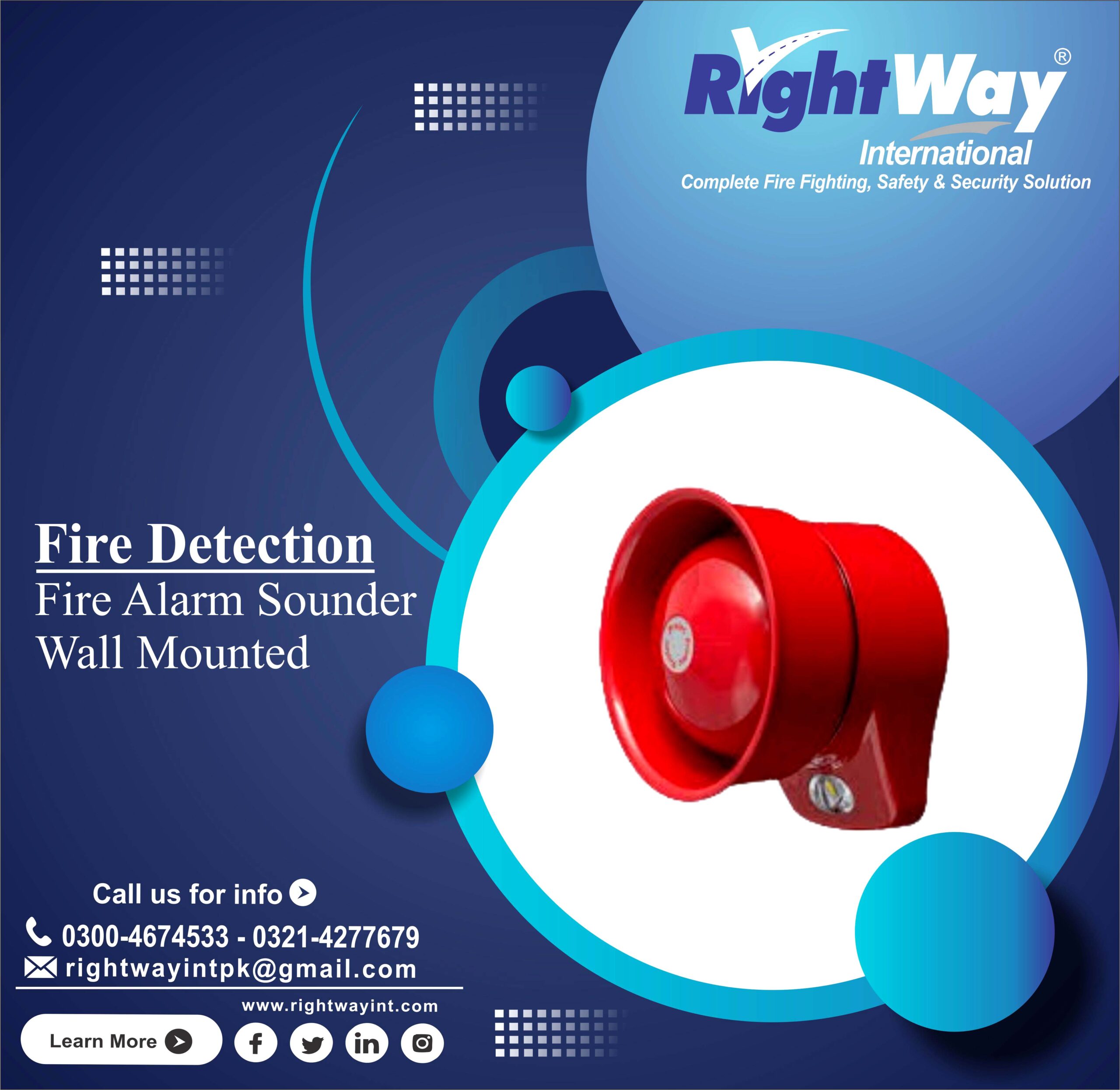 Fire Alarm Sounder Wall Mounted