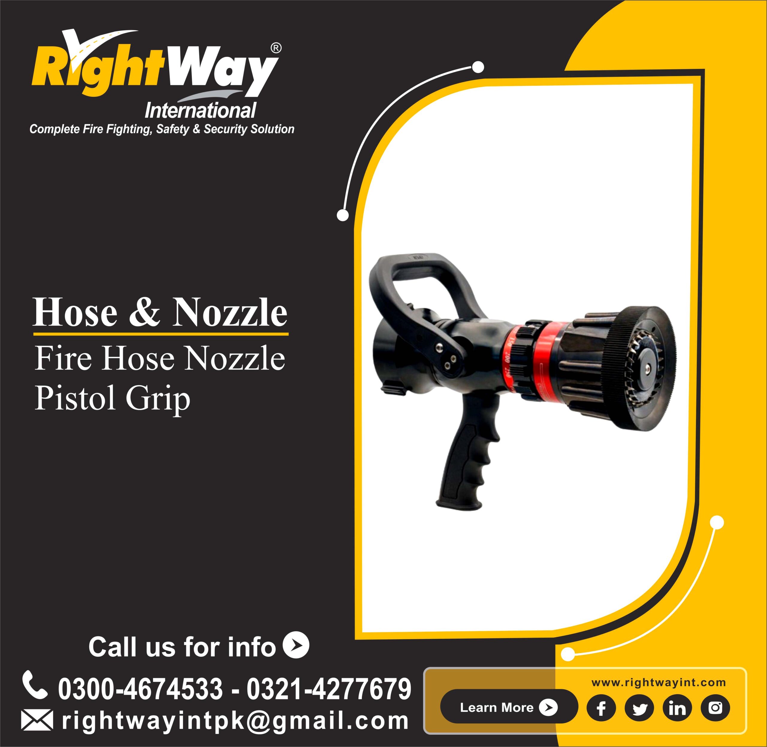 Fire Hose Nozzle Pistol Grip