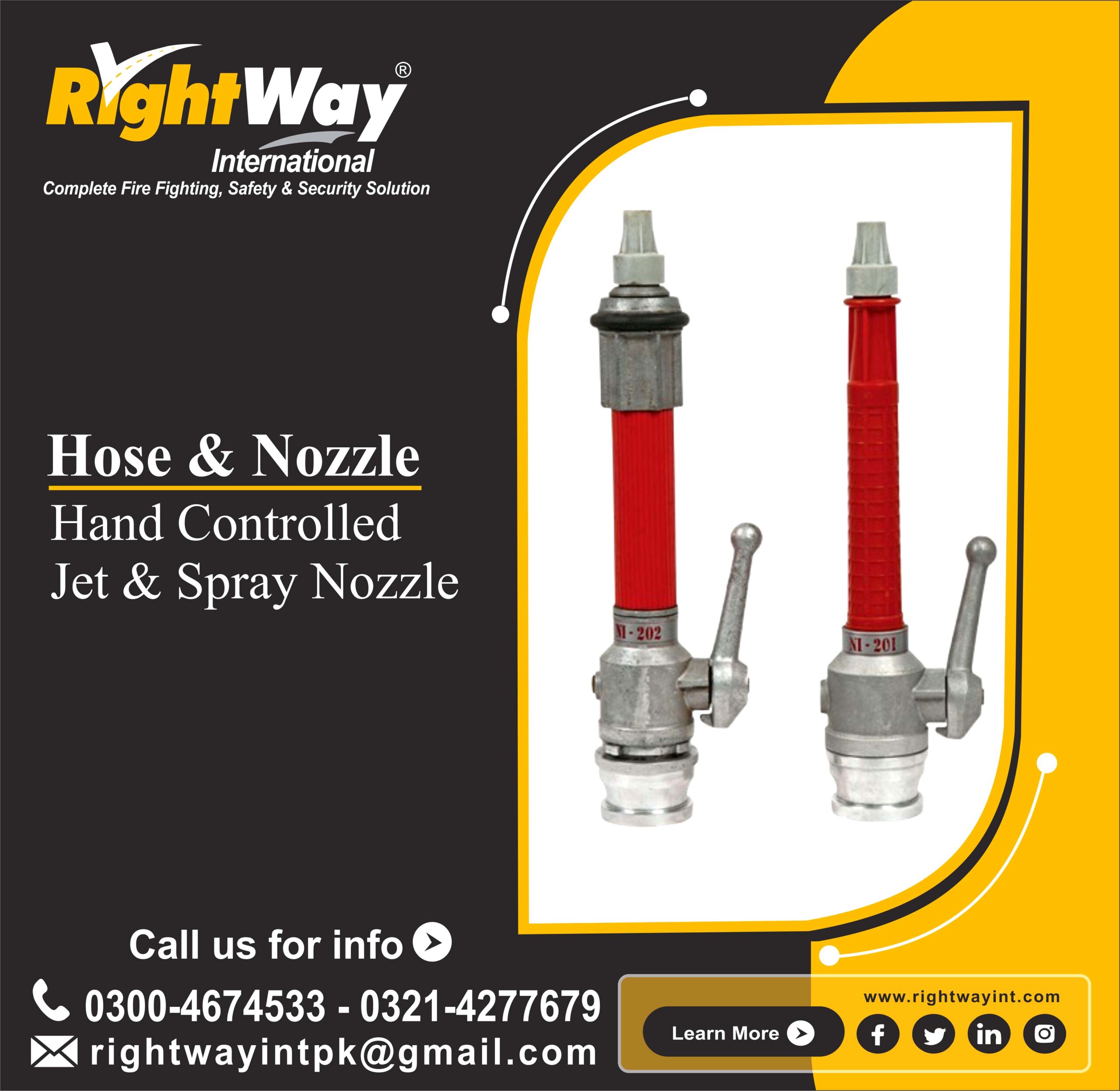 Hand Controlled Jet & Spray Nozzle