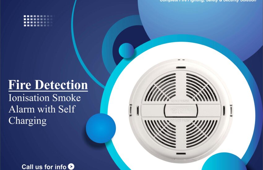 Ionisation Smoke Alarm with Self-Charging