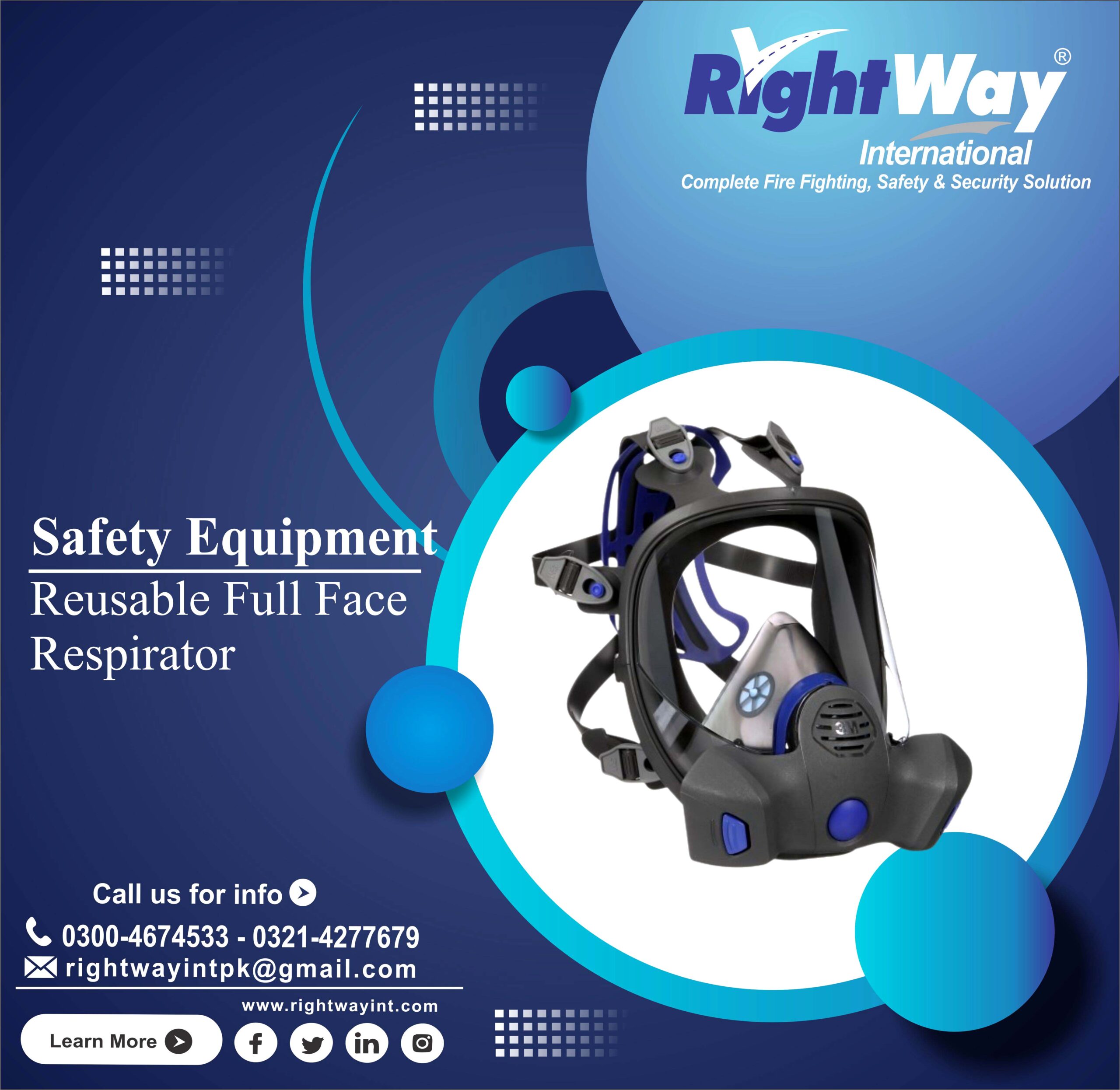 Reusable Full Face Respirator