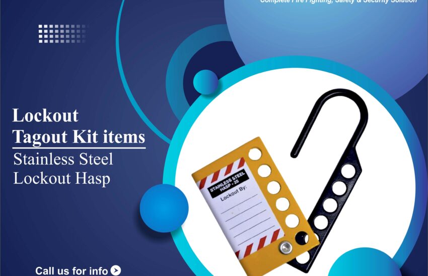 Stainless Steel Lockout Hasp Black/Yellow