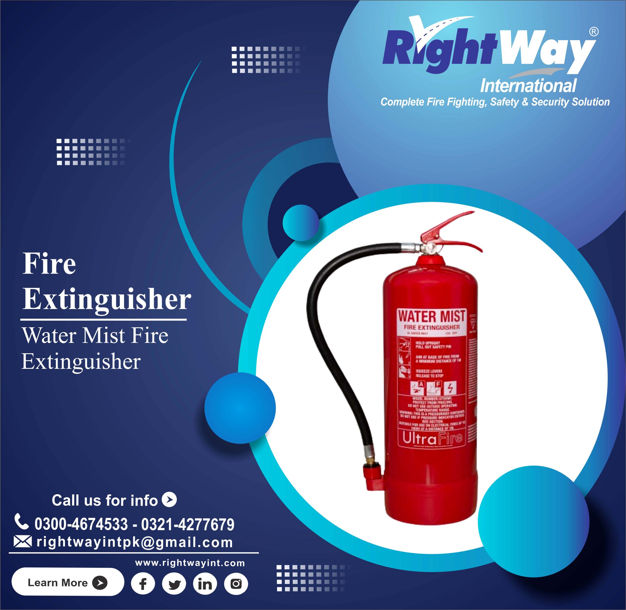 Water Mist Fire Extinguisher